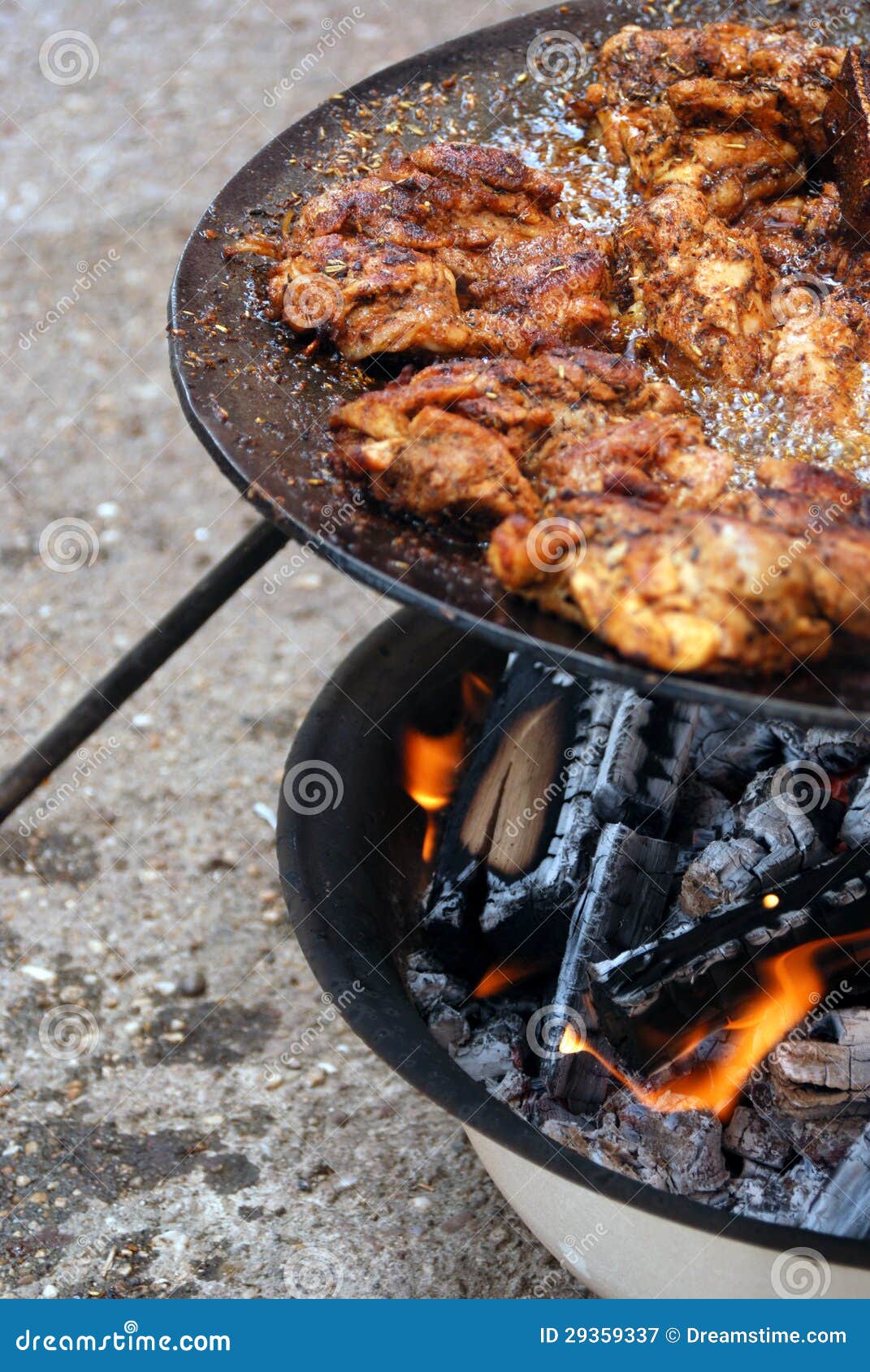Village Grilling stock image. Image of dining, closeup 29359337