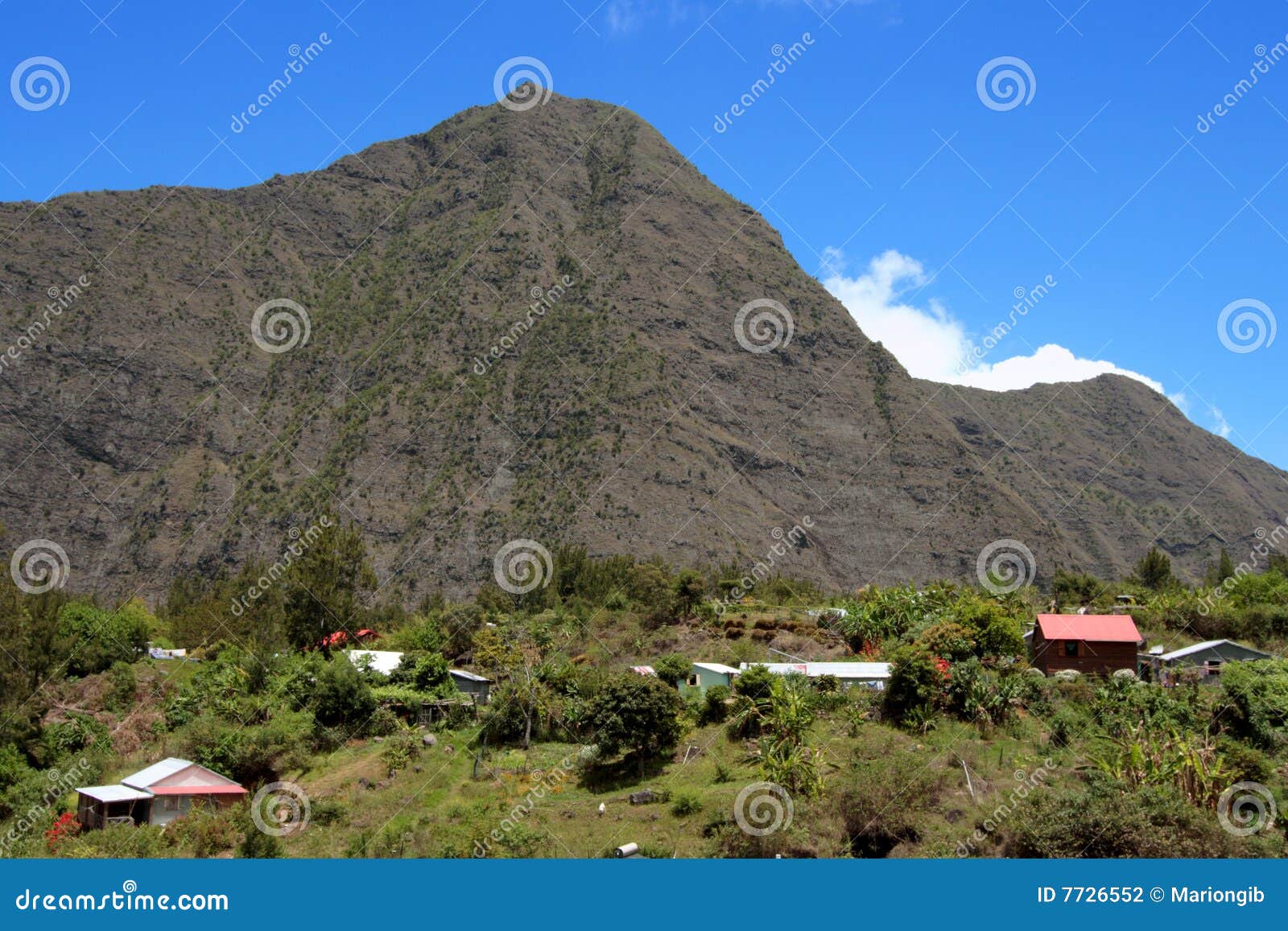 village, mafate caldera