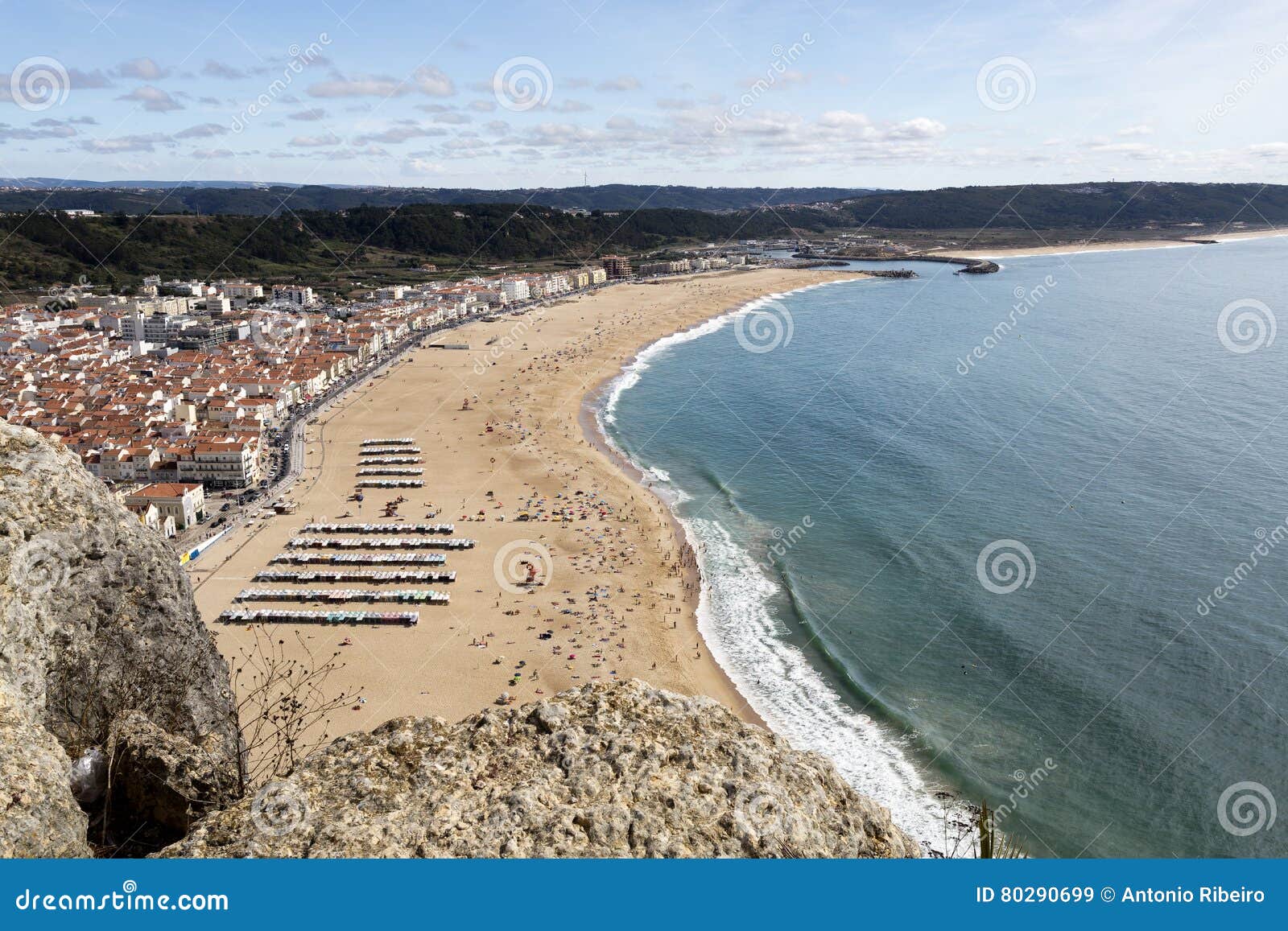 village of nazare seen from sitio