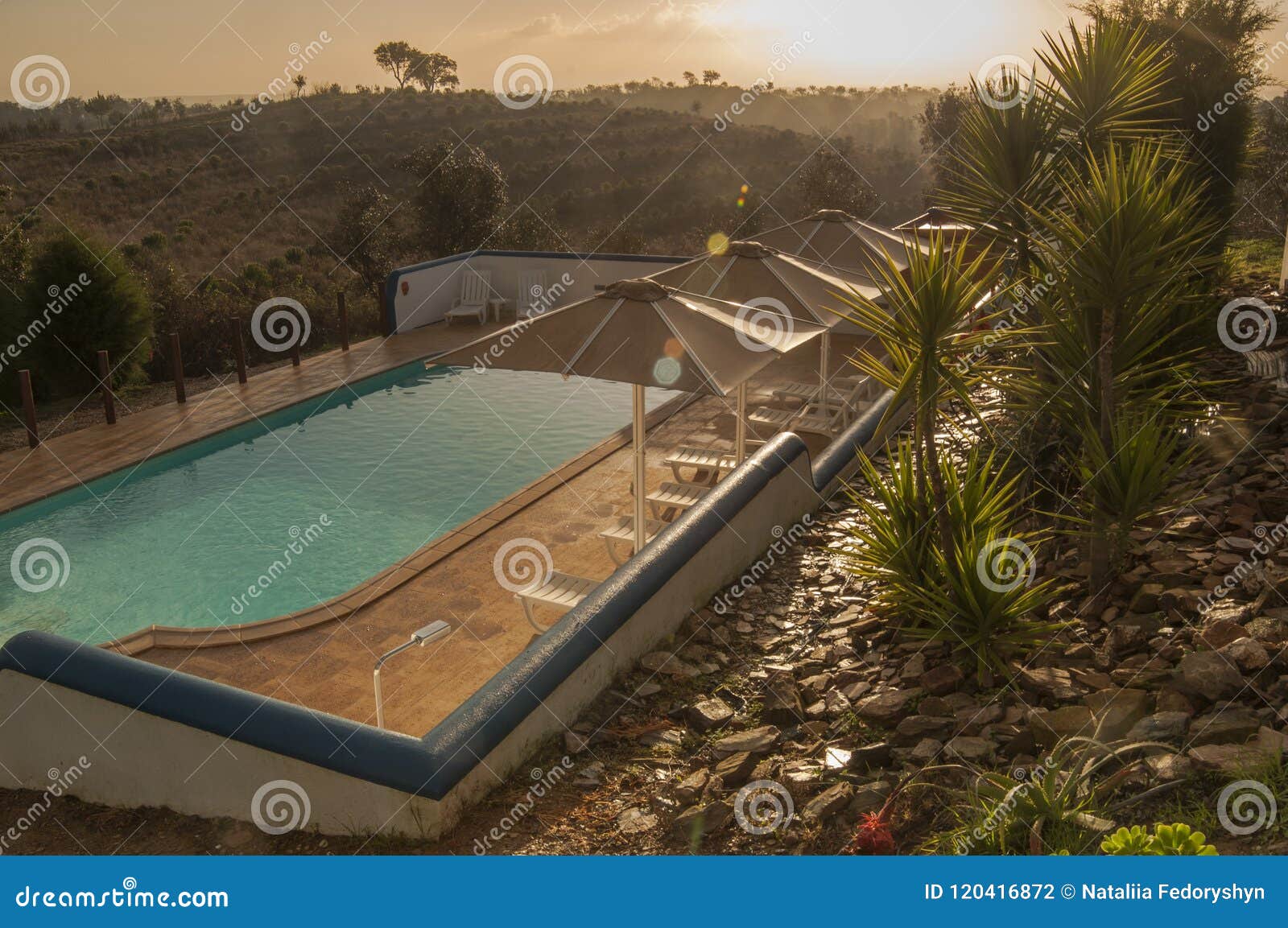 village portugal view on pool