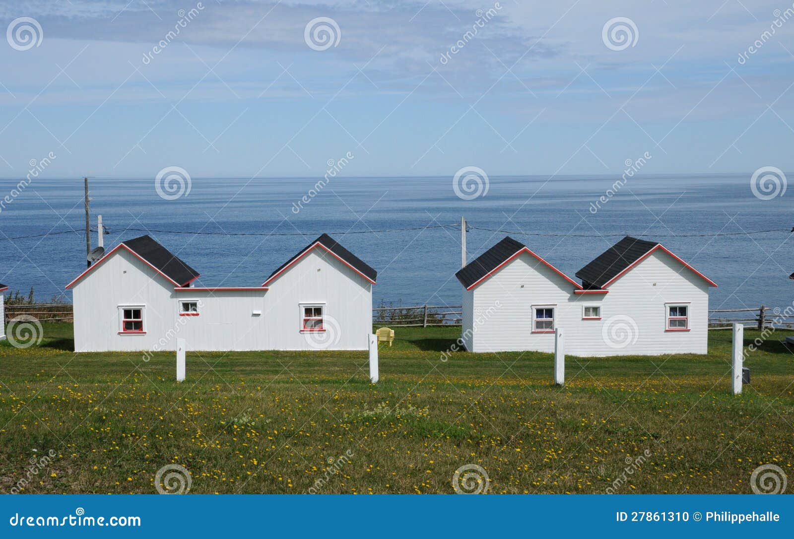 Village of Sainte Madeleine De La Riviere Made Stock Photo Image of