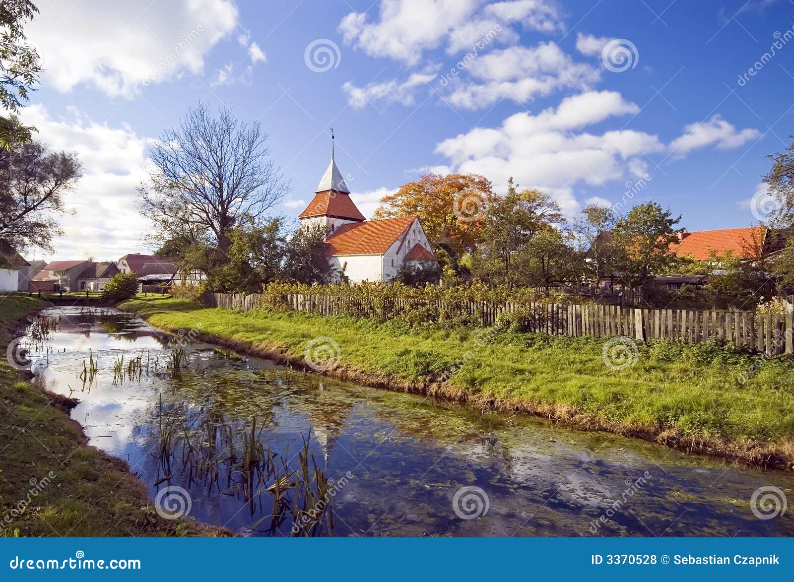 Village scenic, Poland stock photo. Image of country, small 3370528