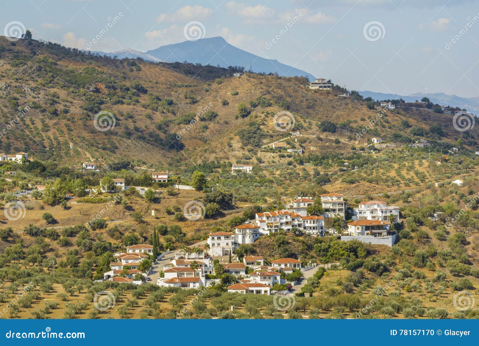 villages in malaga province, andalucia, spain