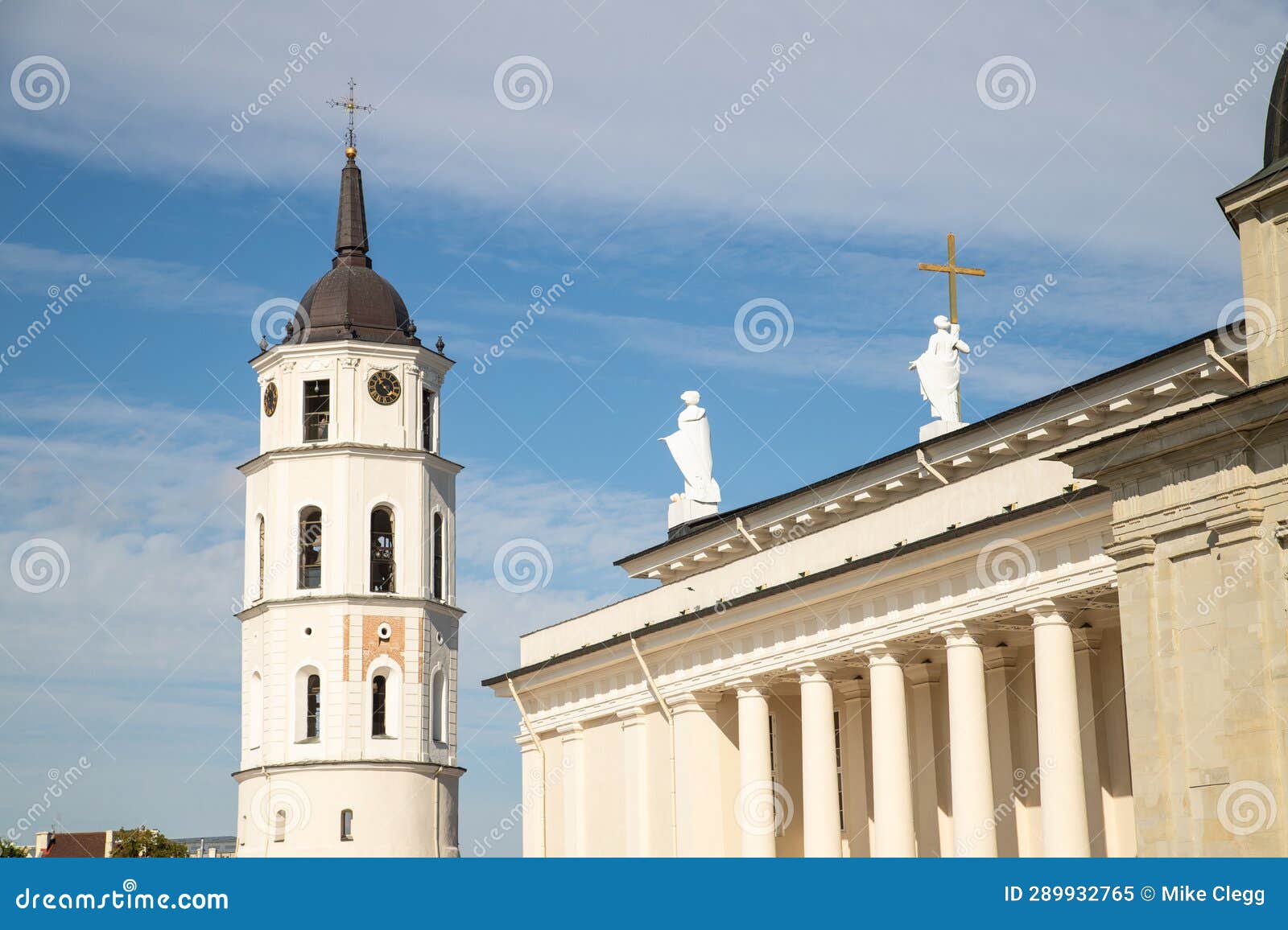 vilnius cathedral and the bell tower