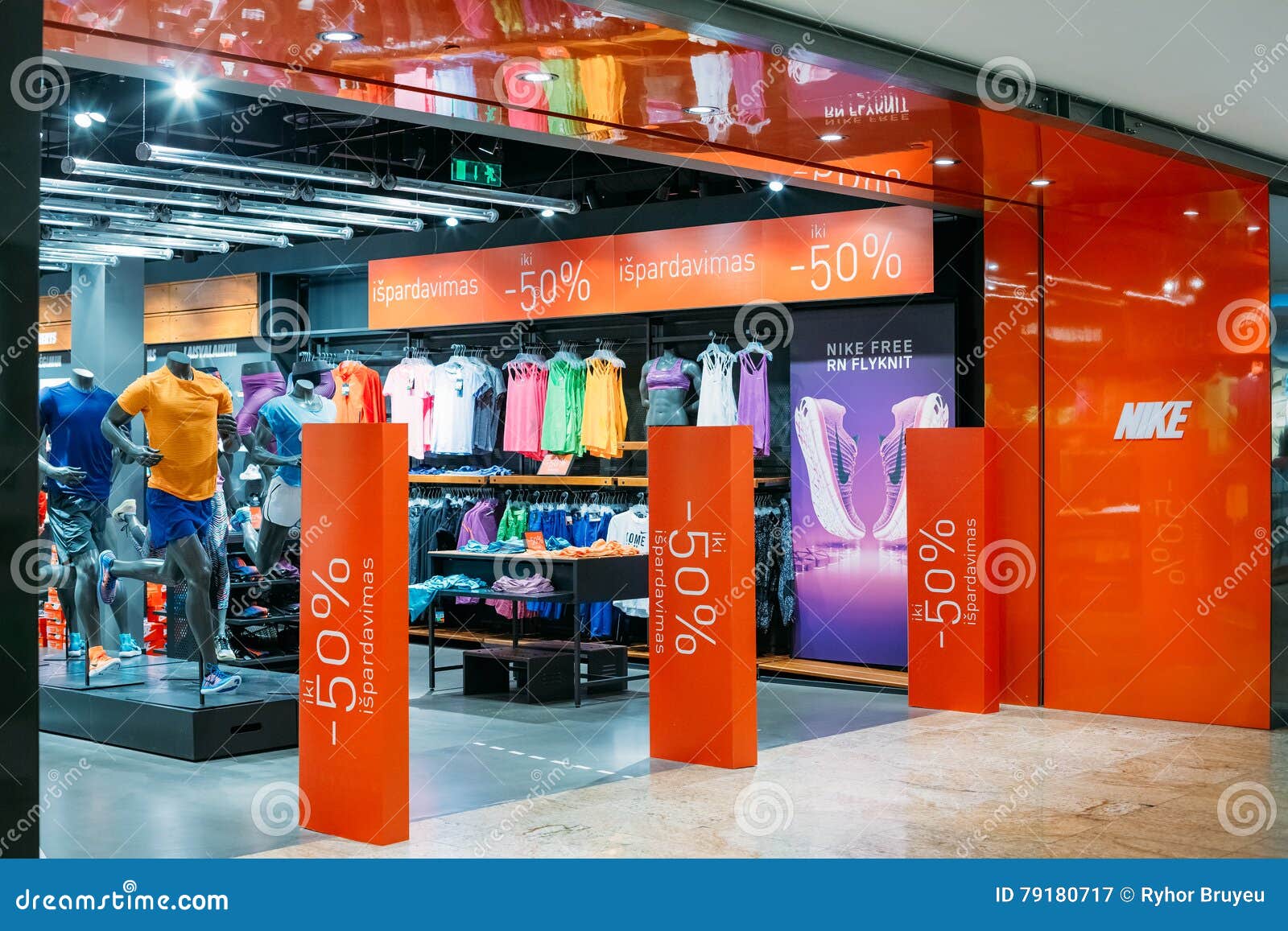 Vilnius Lithuania. Entrance To Nike Store at Acropolis Shopping Editorial  Photography - Image of footwear, discount: 79180717
