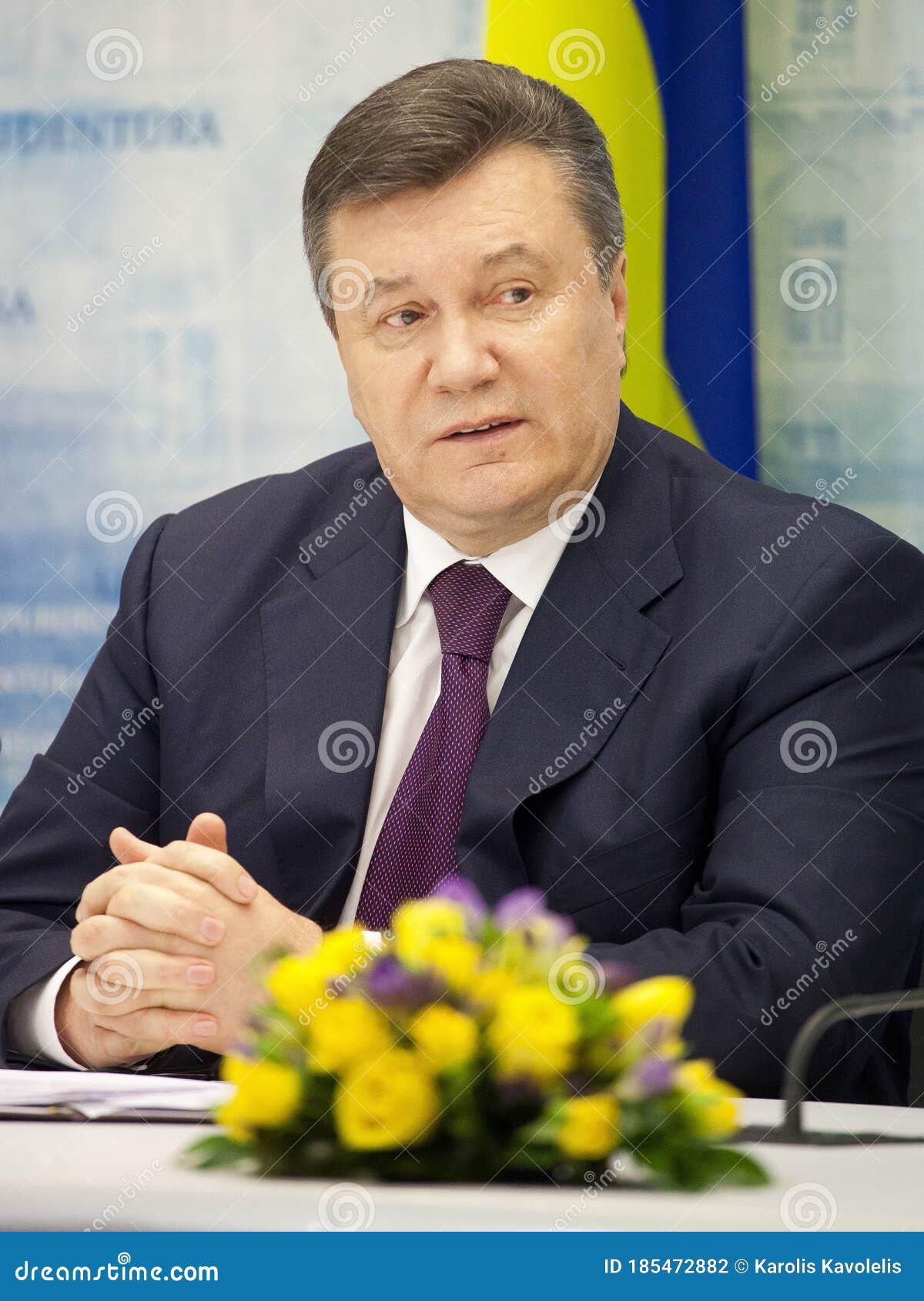 Vilnius/Lithuania June 12, 2013 Former Ukrainian President Viktor 