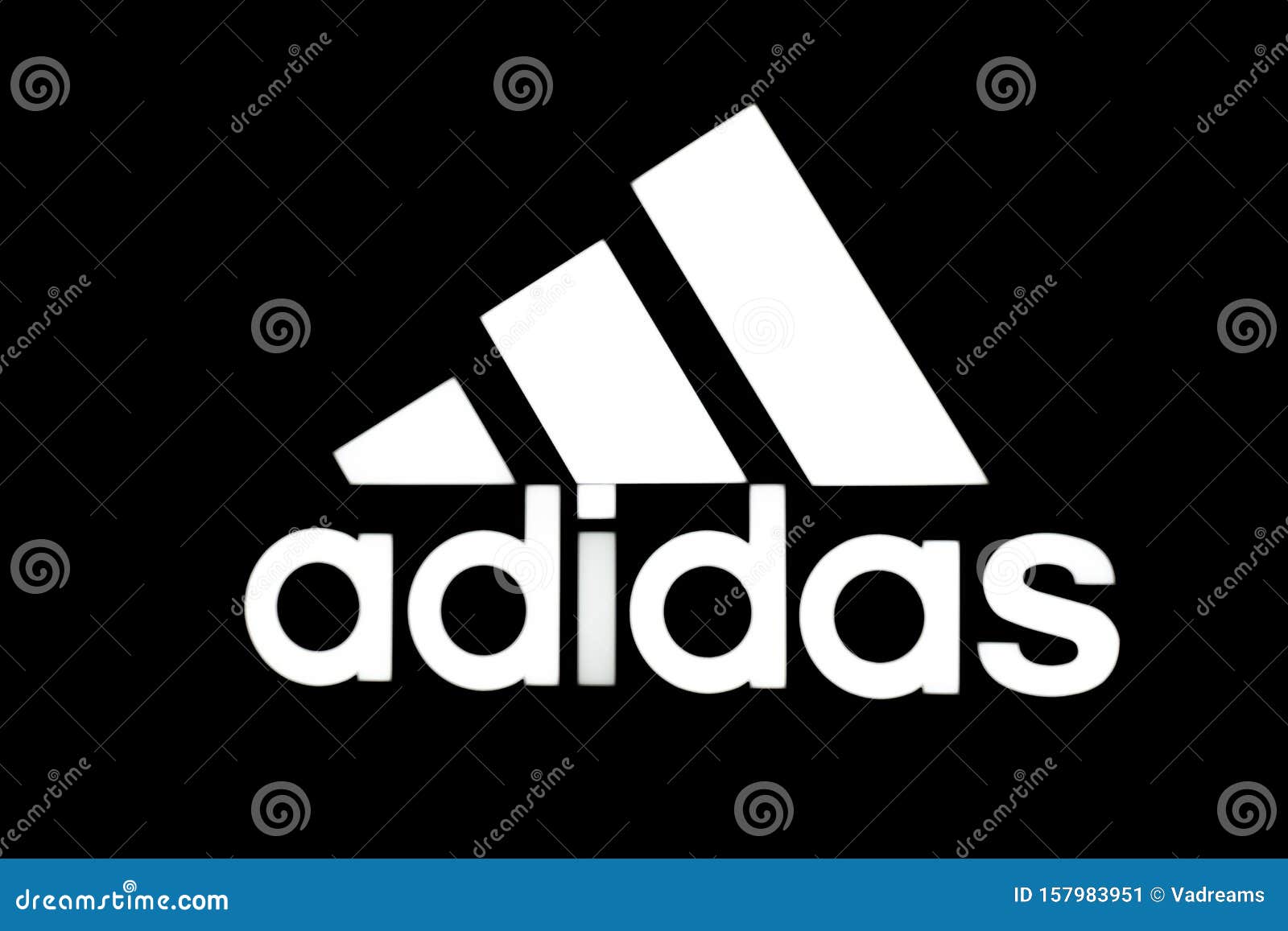 white adidas sign