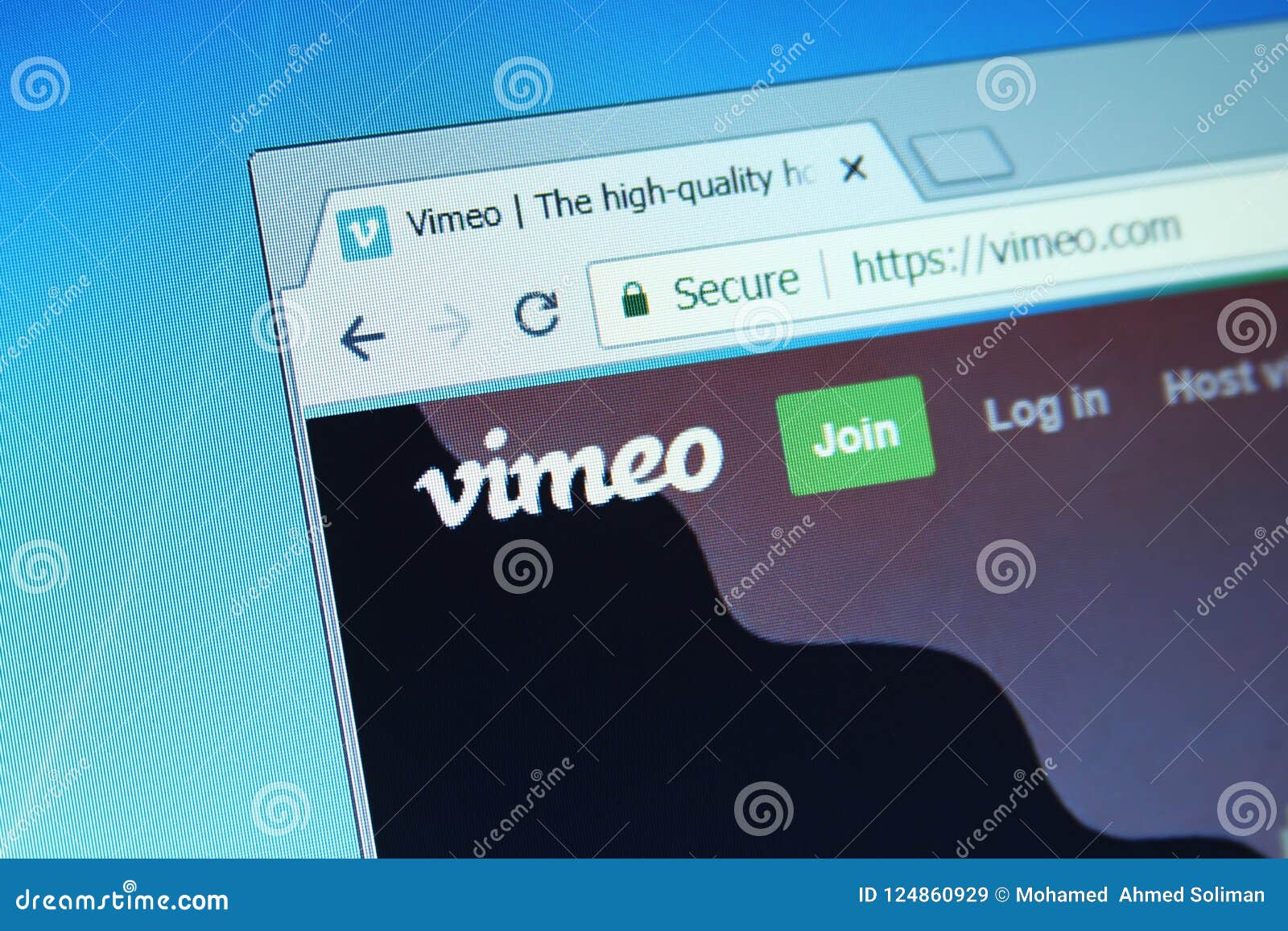 Vimeo Video Sharing site Editorial Stock Image Image of networking