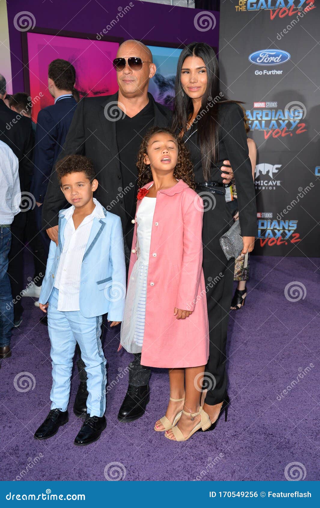 Vin Diesel, Paloma Jimenez & Children Editorial Photo - Image of style ...