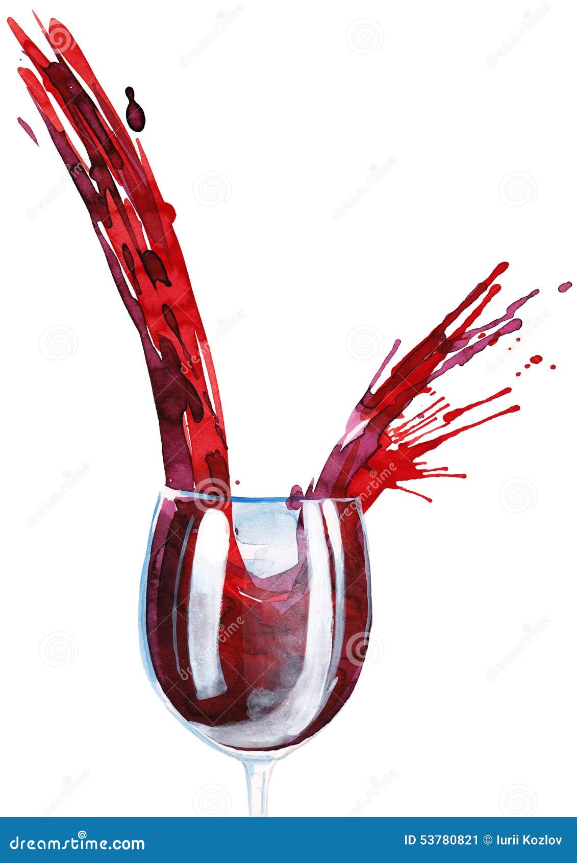 Vin rouge illustration stock. Illustration du remplissage 53780821