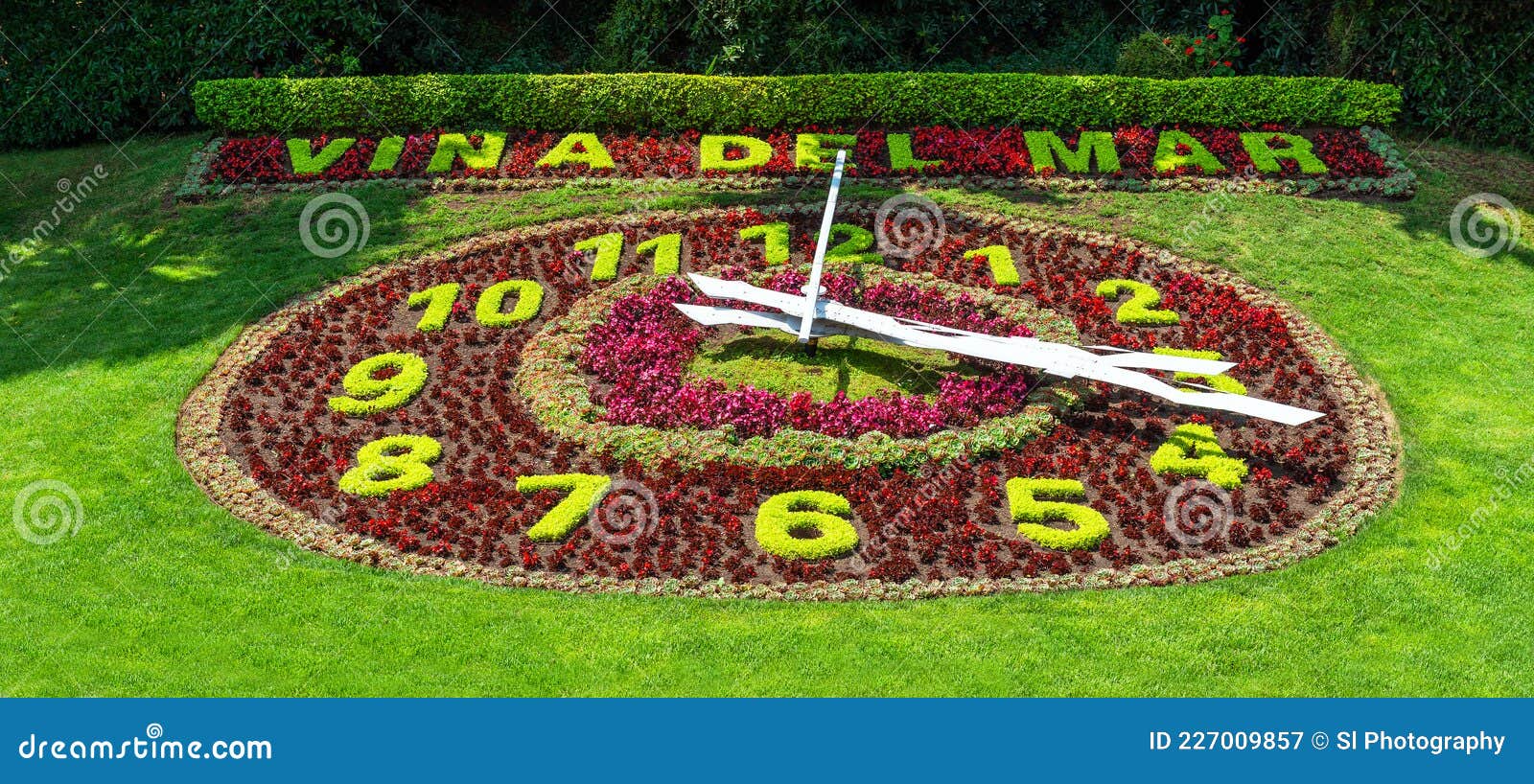 vina del mar flower clock, chile