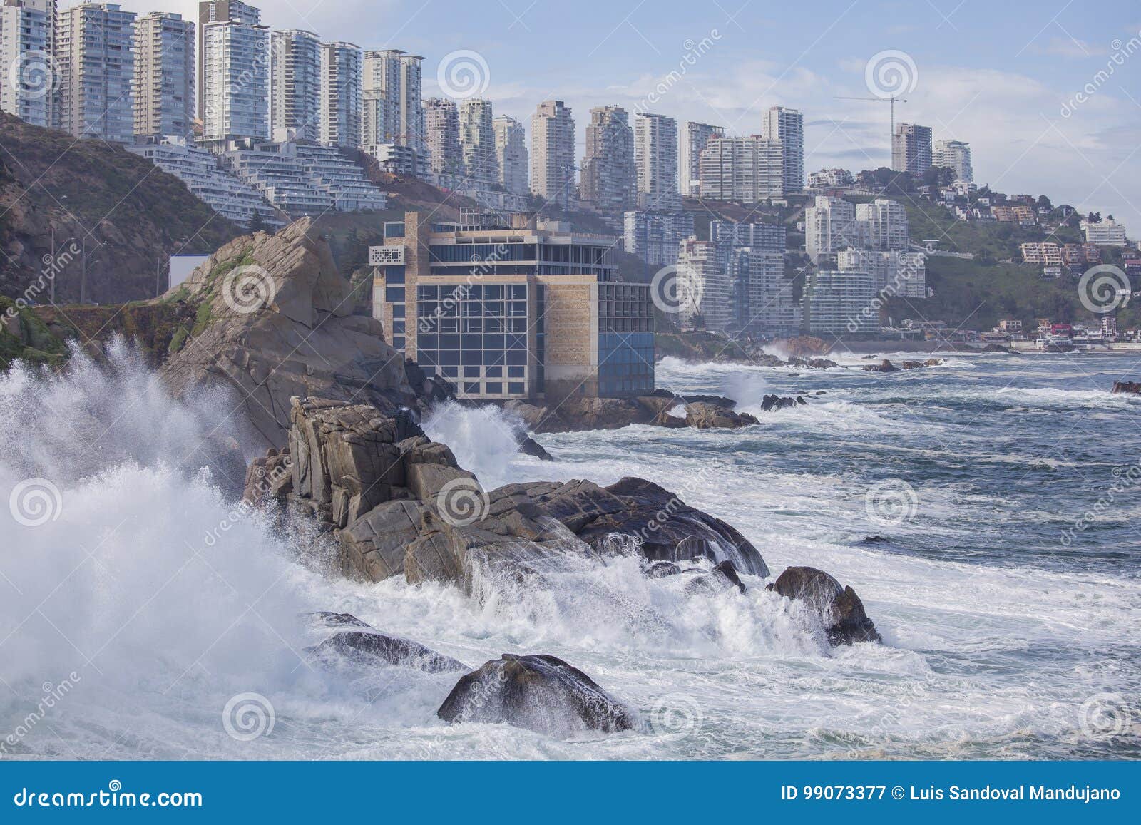 Vina del Mar, o Chile imagem de stock. Imagem de costa - 99073377