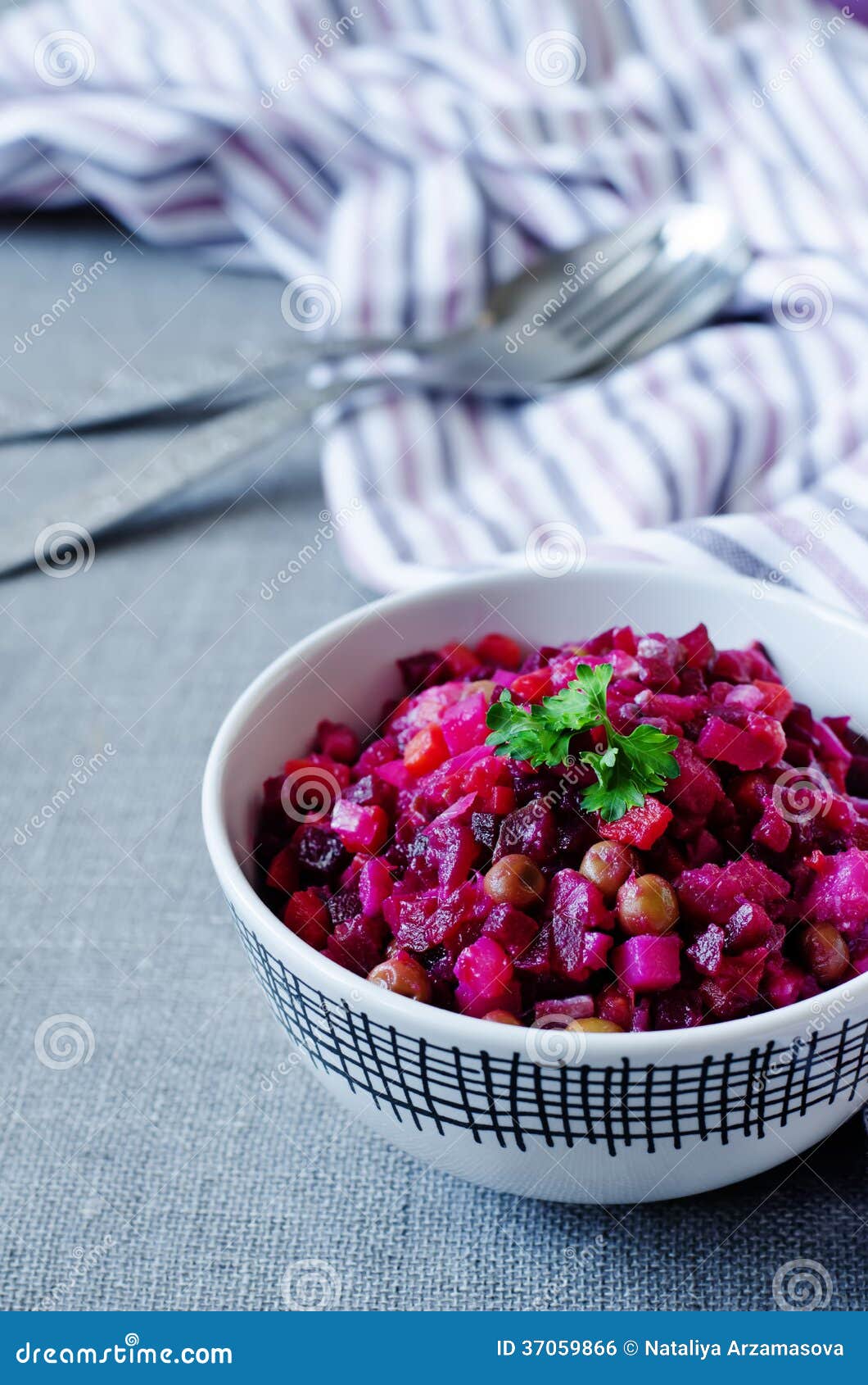 Vinaigrette, Russian salad stock photo. Image of healthy 37059866