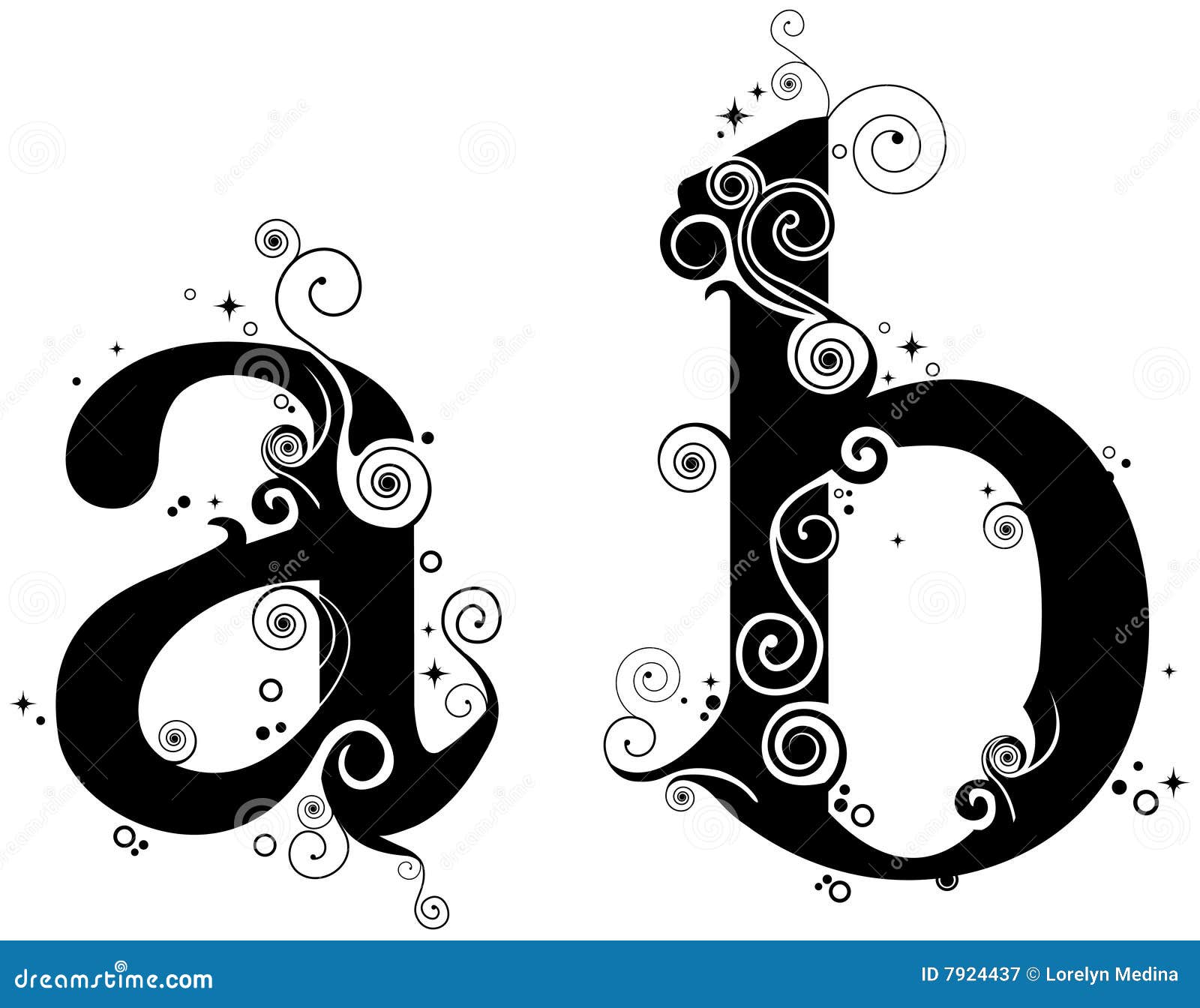 Vines Font stock illustration. Illustration of alphabet 7924437