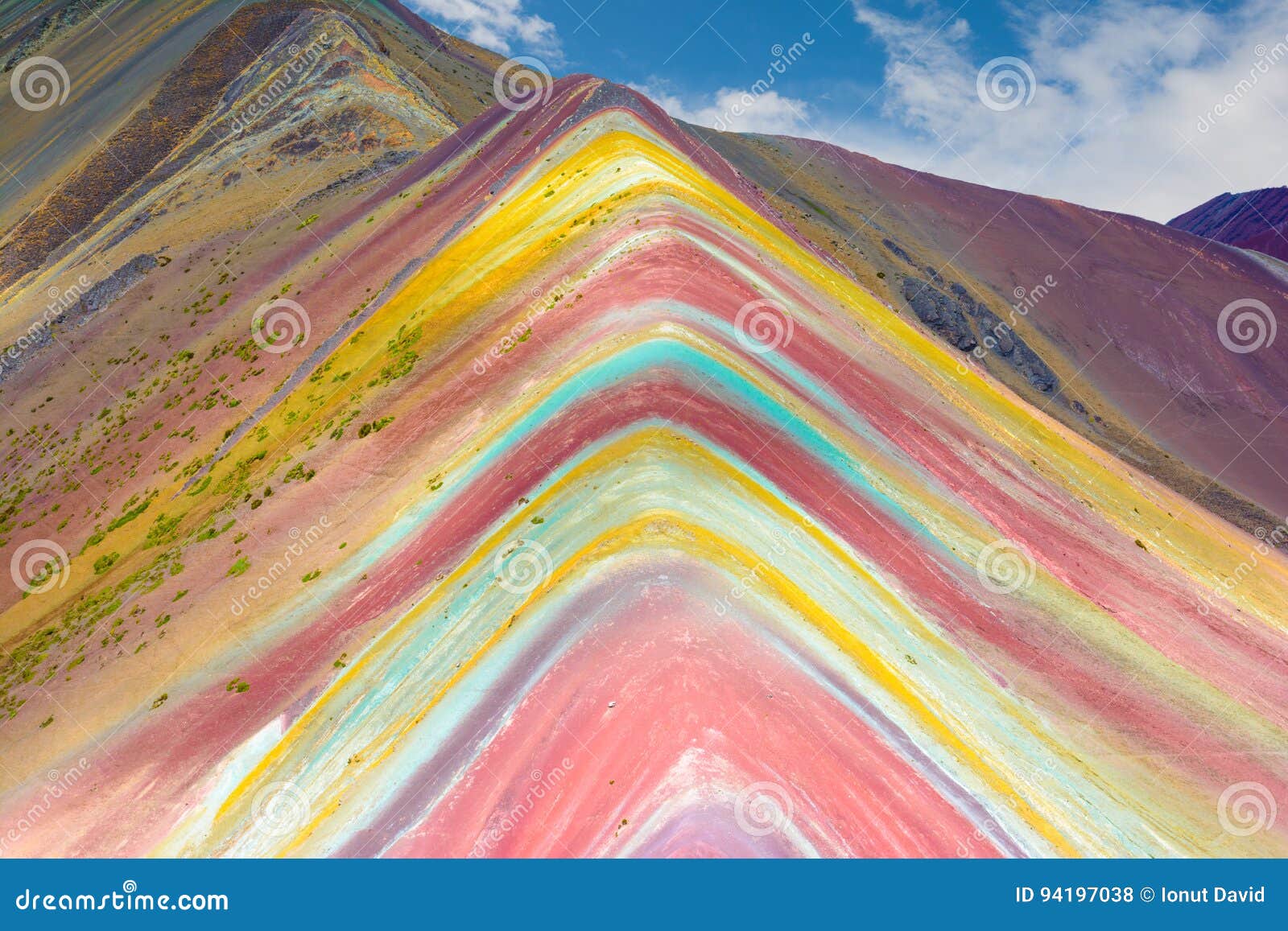 vinicunca or rainbow mountain,pitumarca-peru