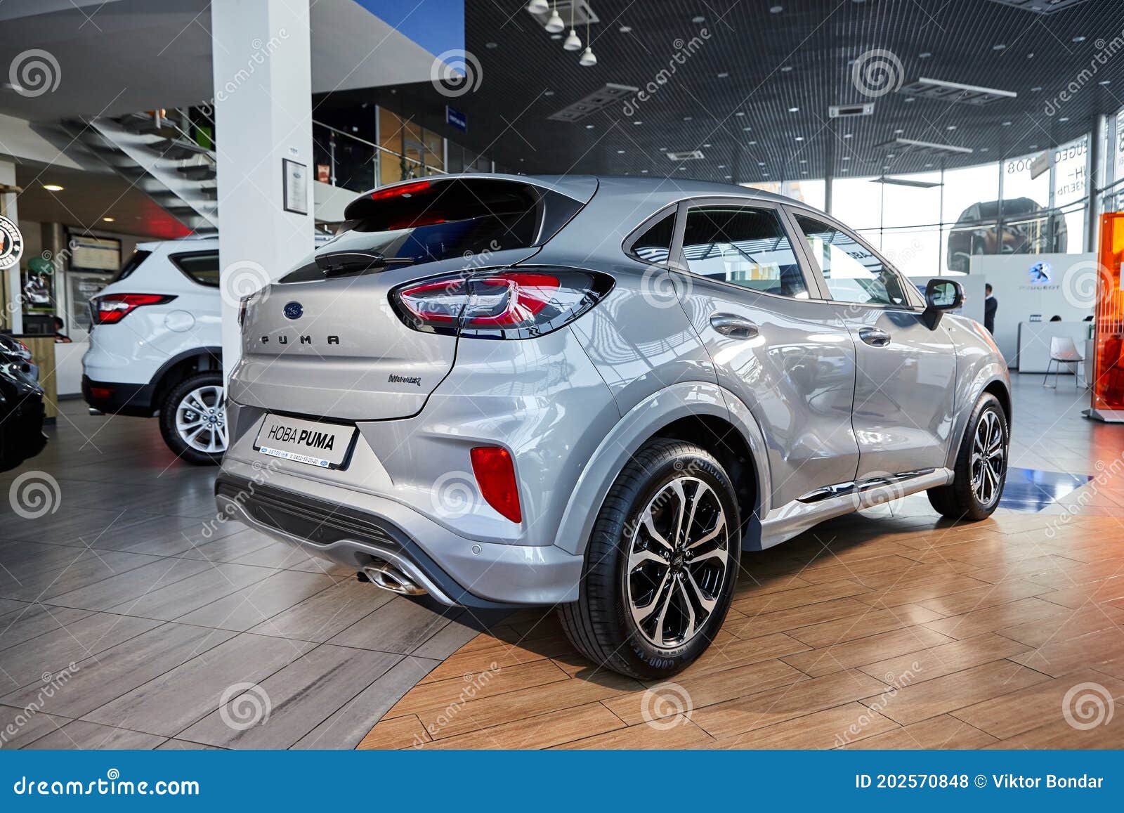 Vinnitsa, Ukraine -October 19, 2020. Ford Puma - New Model Car Presentation  in Showroom - Side View Editorial Stock Photo - Image of concept, hybrid:  202570848