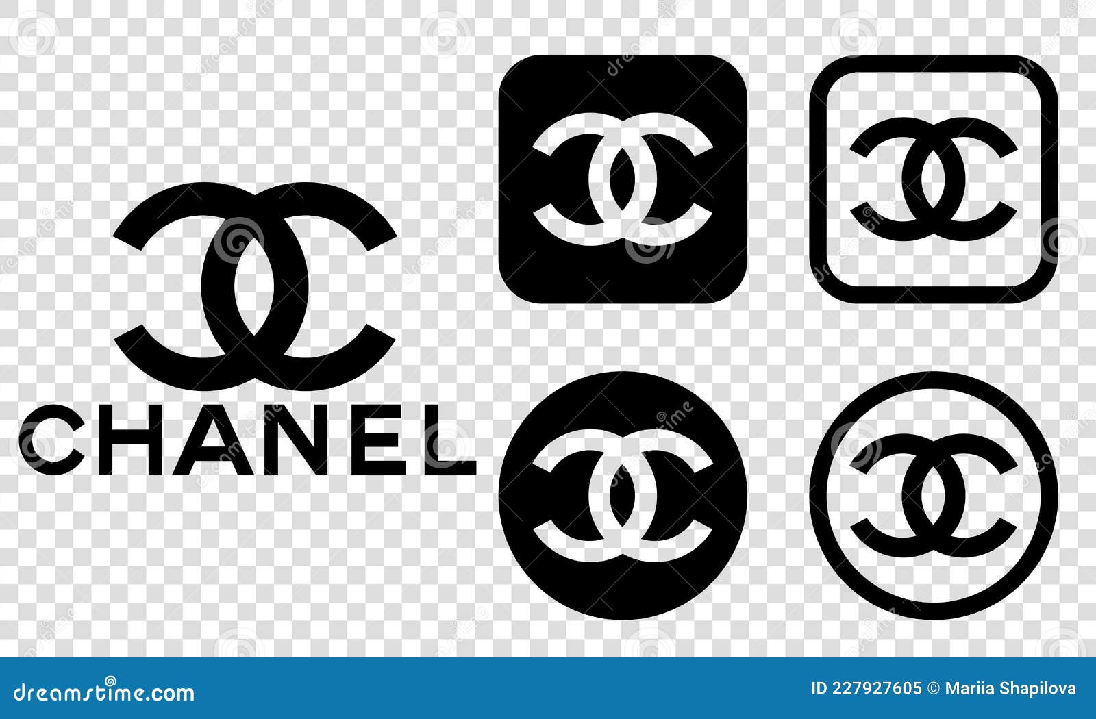 Set of Chanel Logo editorial image. Illustration of luxury - 227927605