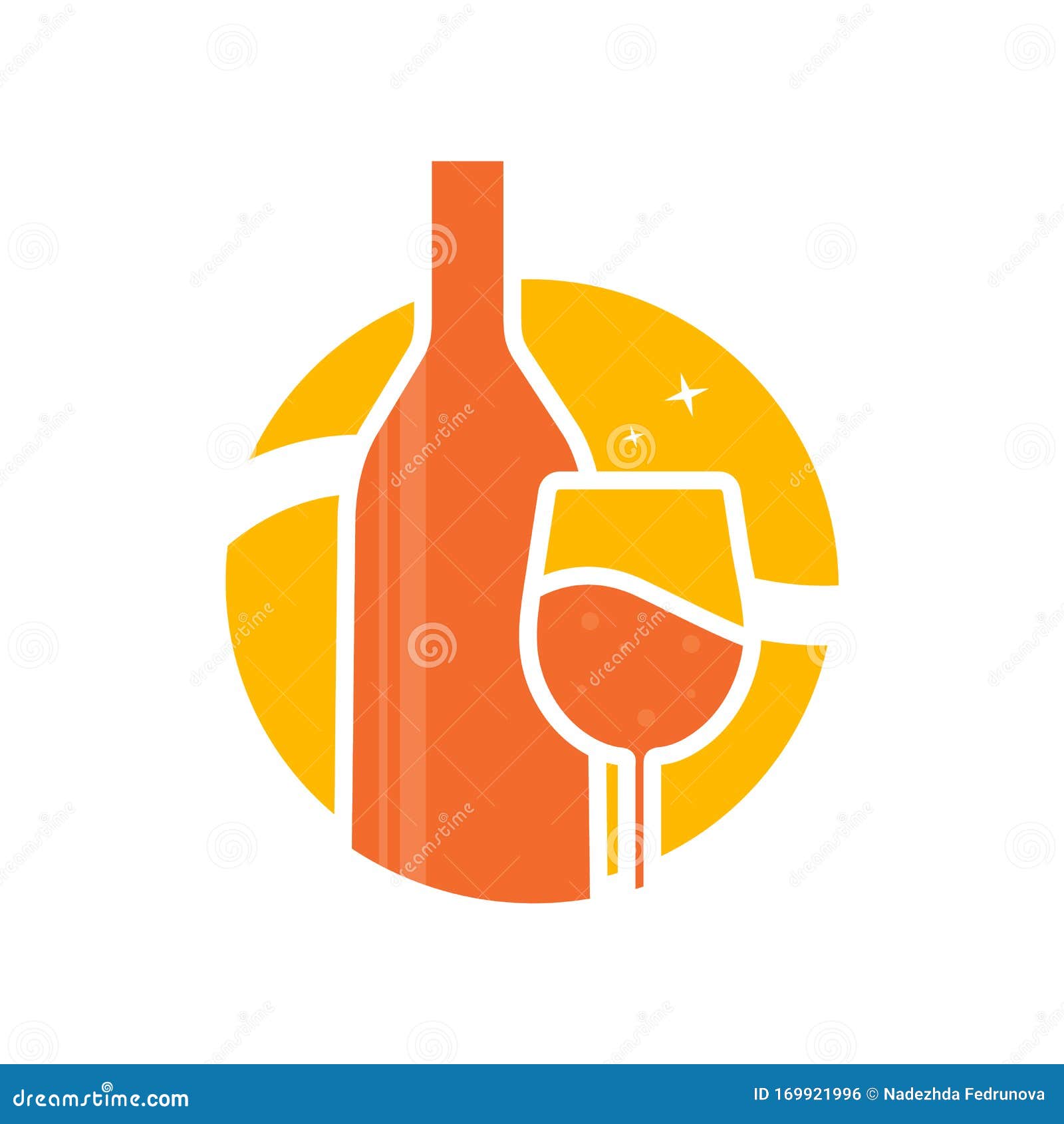 Download Vino Con Logotipo Y Botella Ilustracion Del Vector Ilustracion De Cursos Plano 169921996