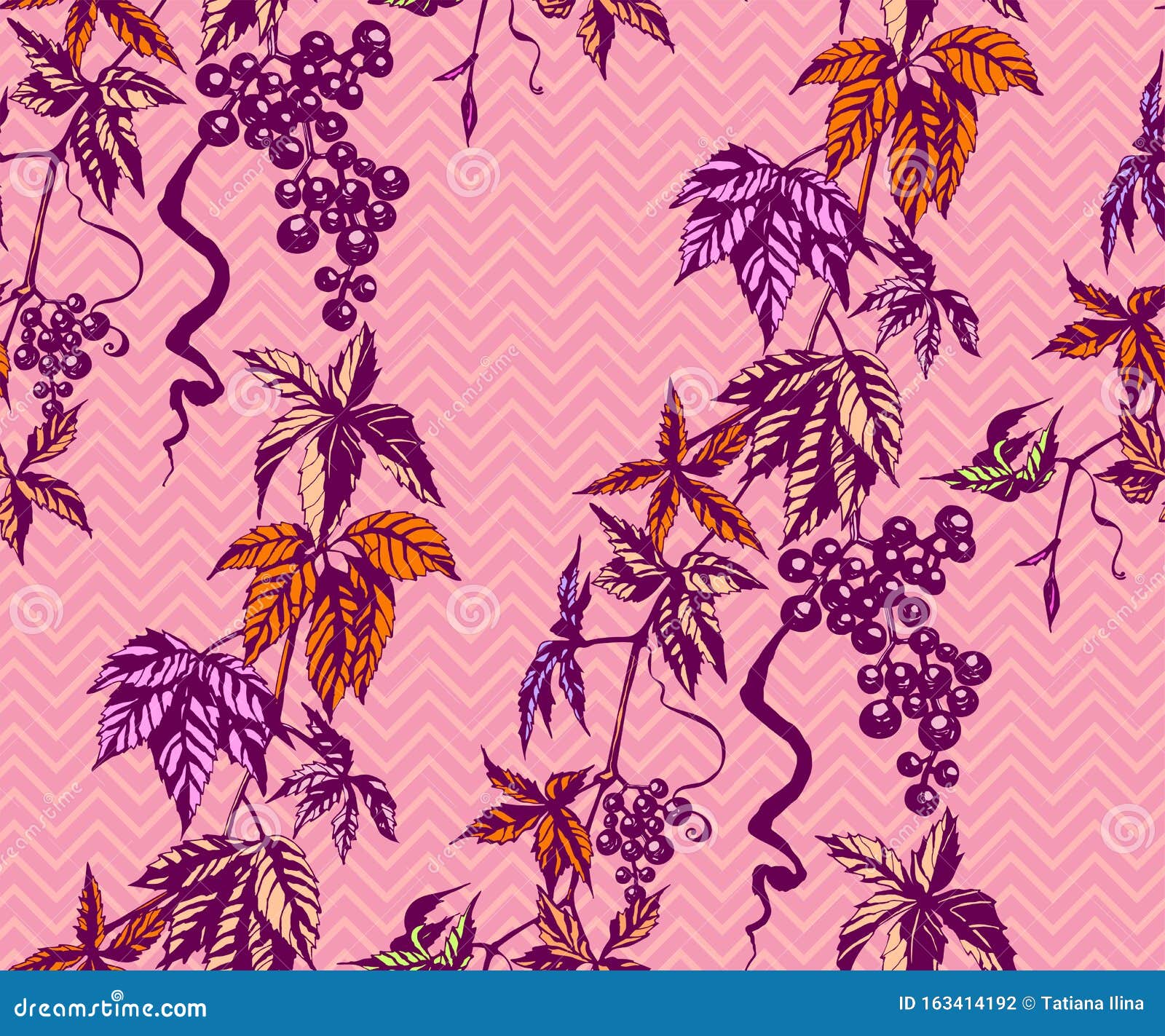 Download Hand Drawn Hop Branch Decorative Background. Ethnic ...