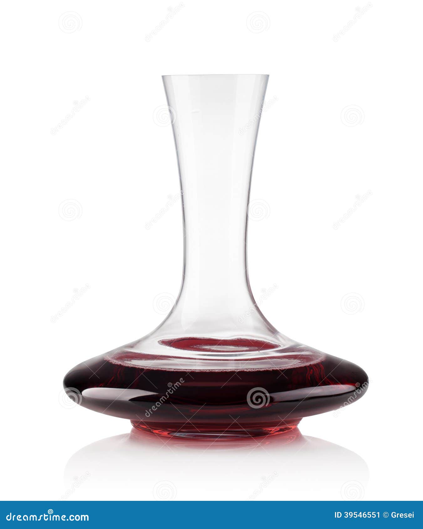 Vino Rosso Su Un Decantatore Immagine Stock - Immagine di bianco, rosso:  39546551