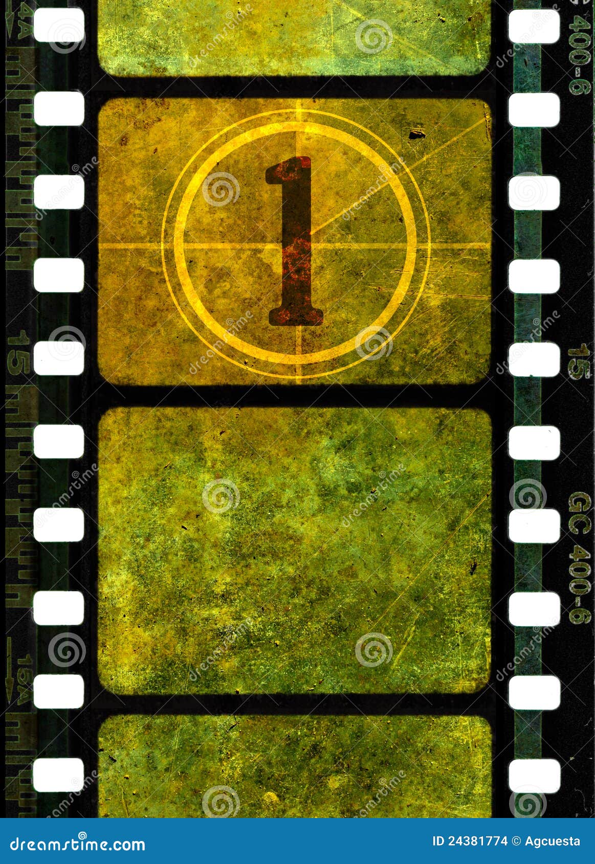 Vintage 35mm Movie Film Reel Stock Illustration - Illustration of