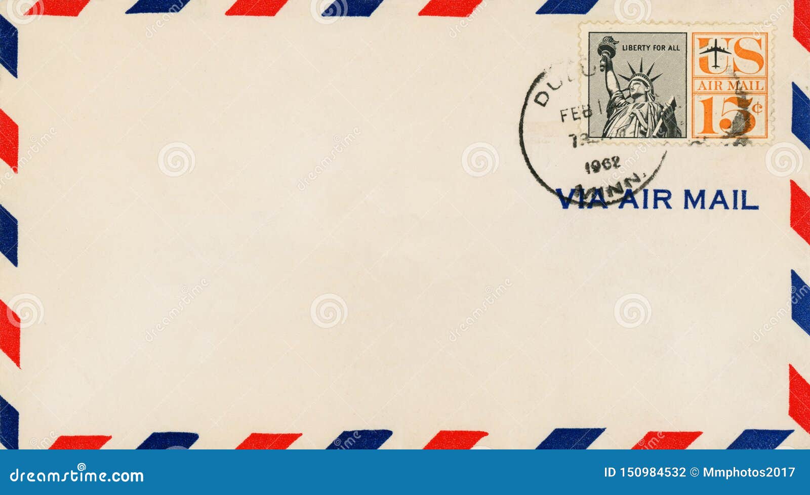 Vintage Air Mail Envelope editorial photography. Image of business