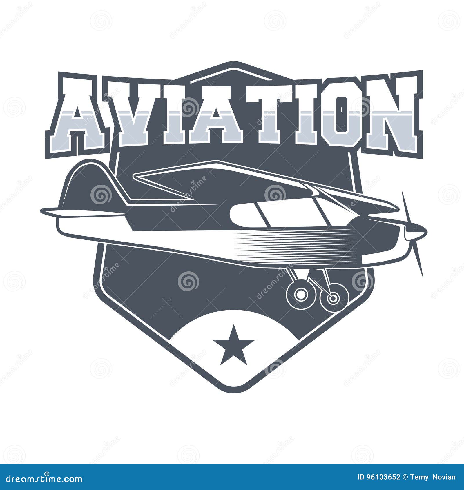 Vintage airplane emblems stock illustration. Illustration of jpeg
