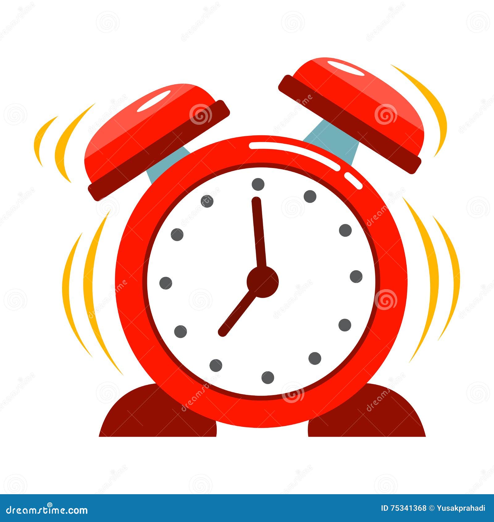 Alarm clock ringing Royalty Free Stock SVG Vector and Clip Art