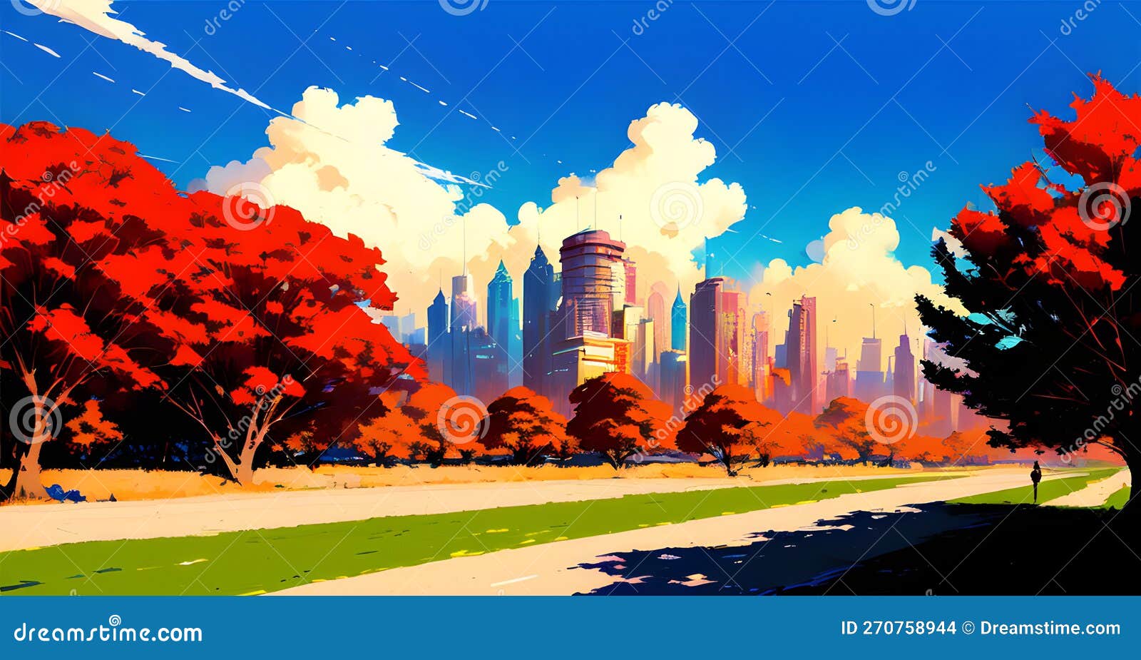 Download Anime'S Emotive Canvas Colorful World-Building Expressive  Landscapes Royalty-Free Stock Illustration Image - Pixabay