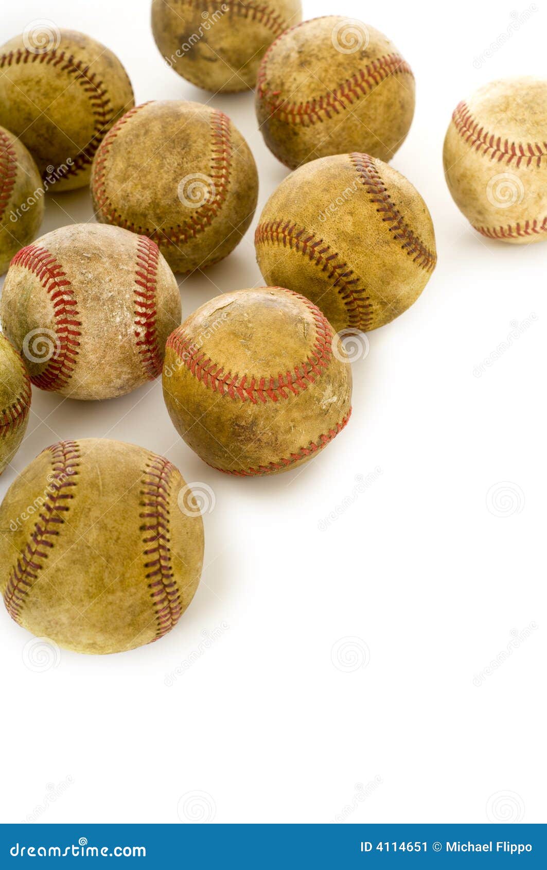 Vintage, antique baseballs stock image. Image of space 4114651