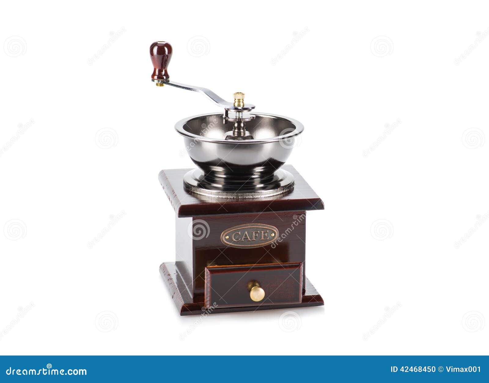 Vintage Antique Coffee Mill Isolated on White Stock Photo Image of