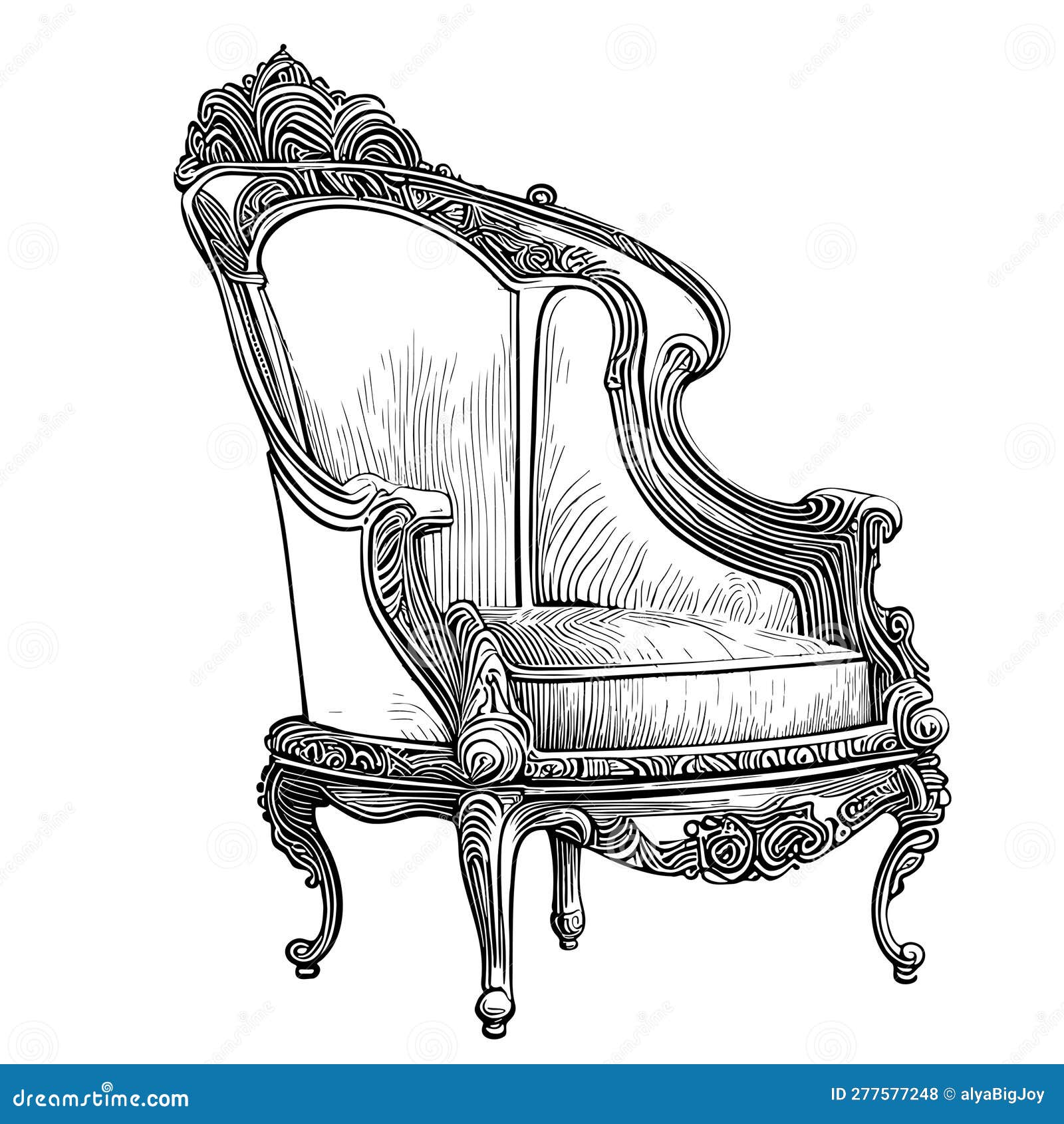 Premium Vector  Armchair hand drawn outline doodle icon soft armchair  with cushion vector sketch illustration for print web mobile and  infographics isolated on white background