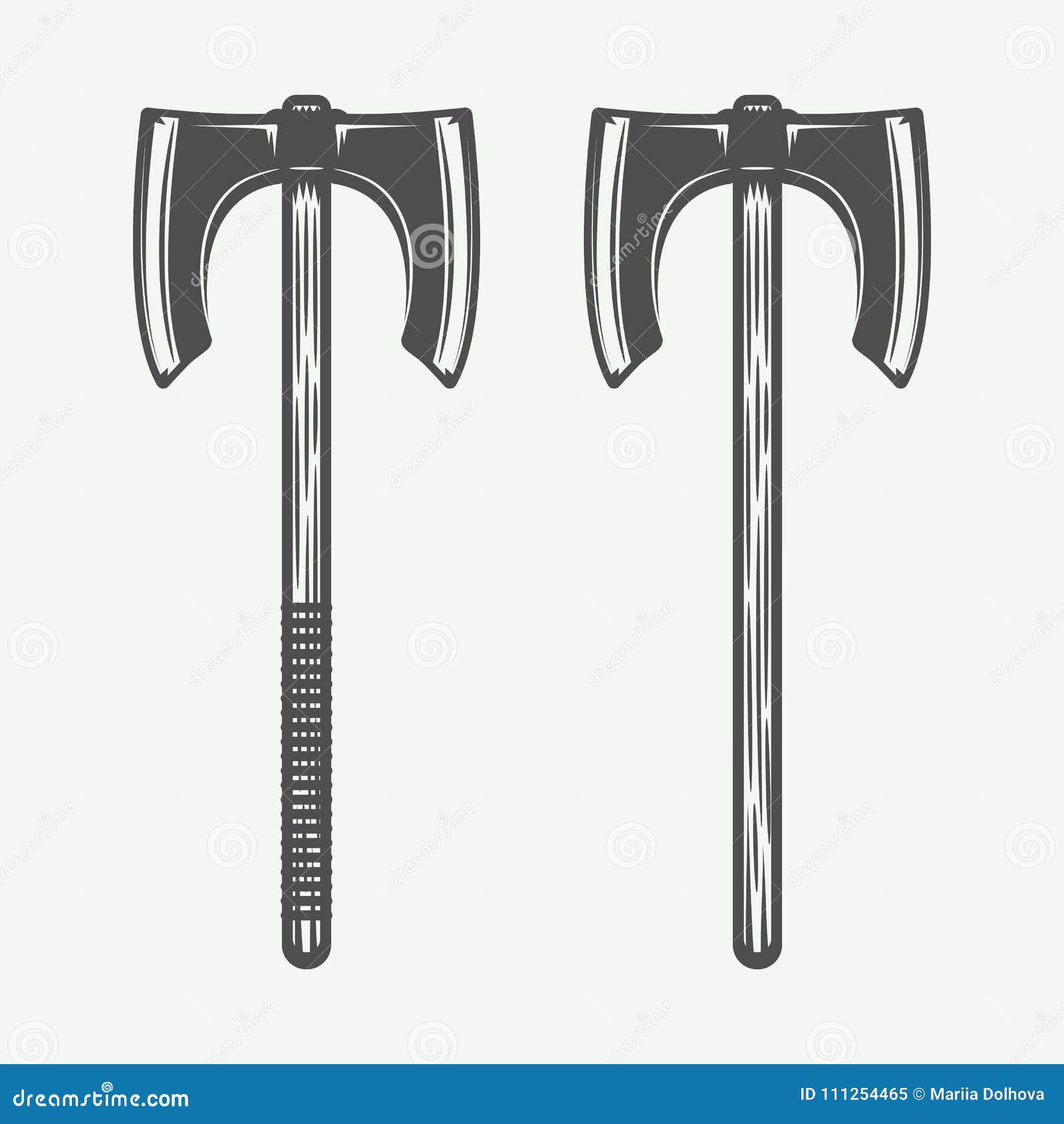 double sided axe emblems red double sided axe emblems red