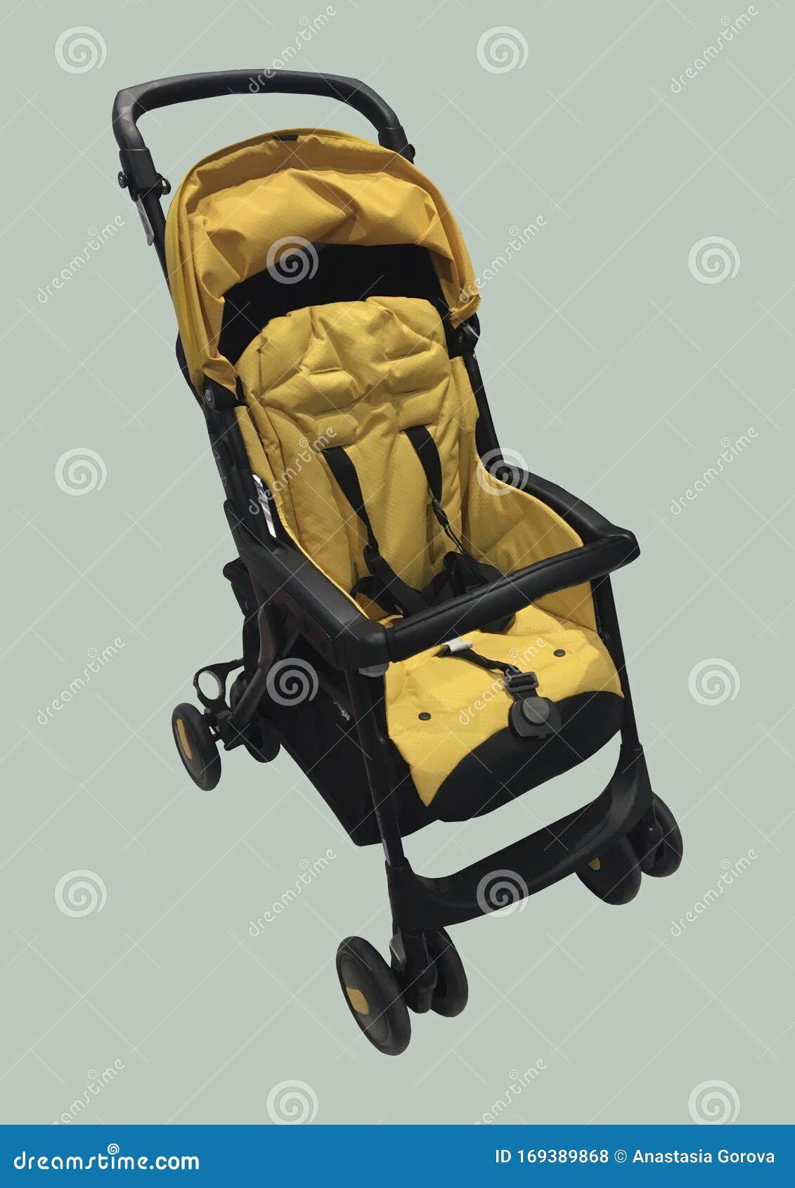 khaki green pram