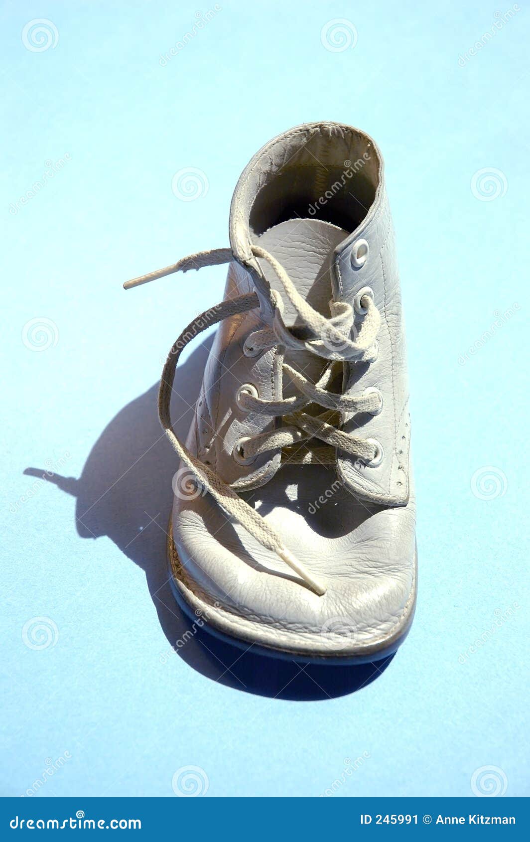 Vintage Baby Shoe stock image. Image of ties, learn, outgrown 245991