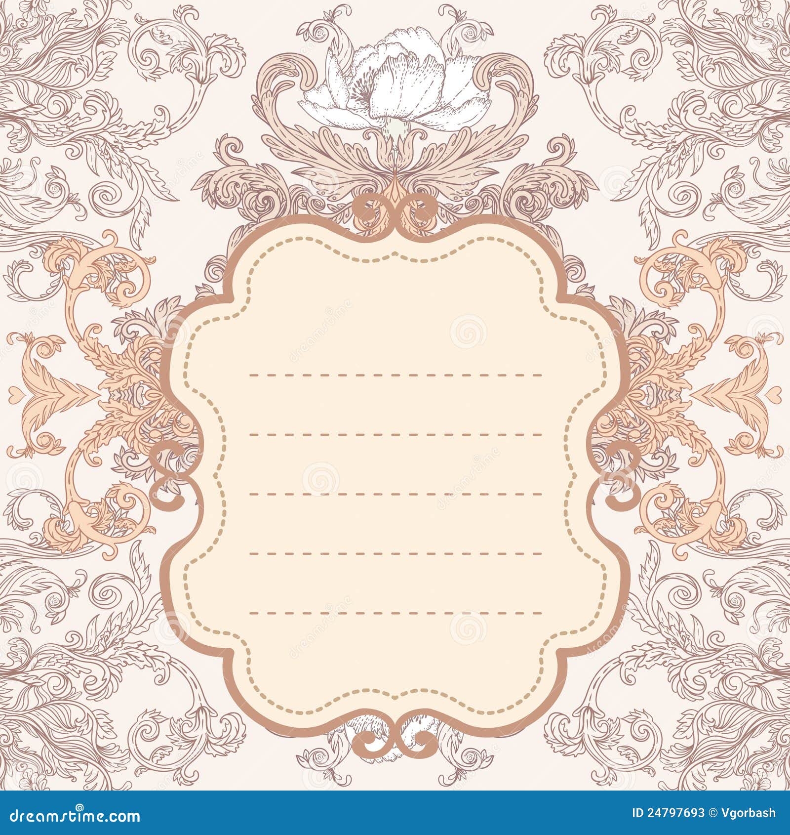 vintage background baroque frame 24797693