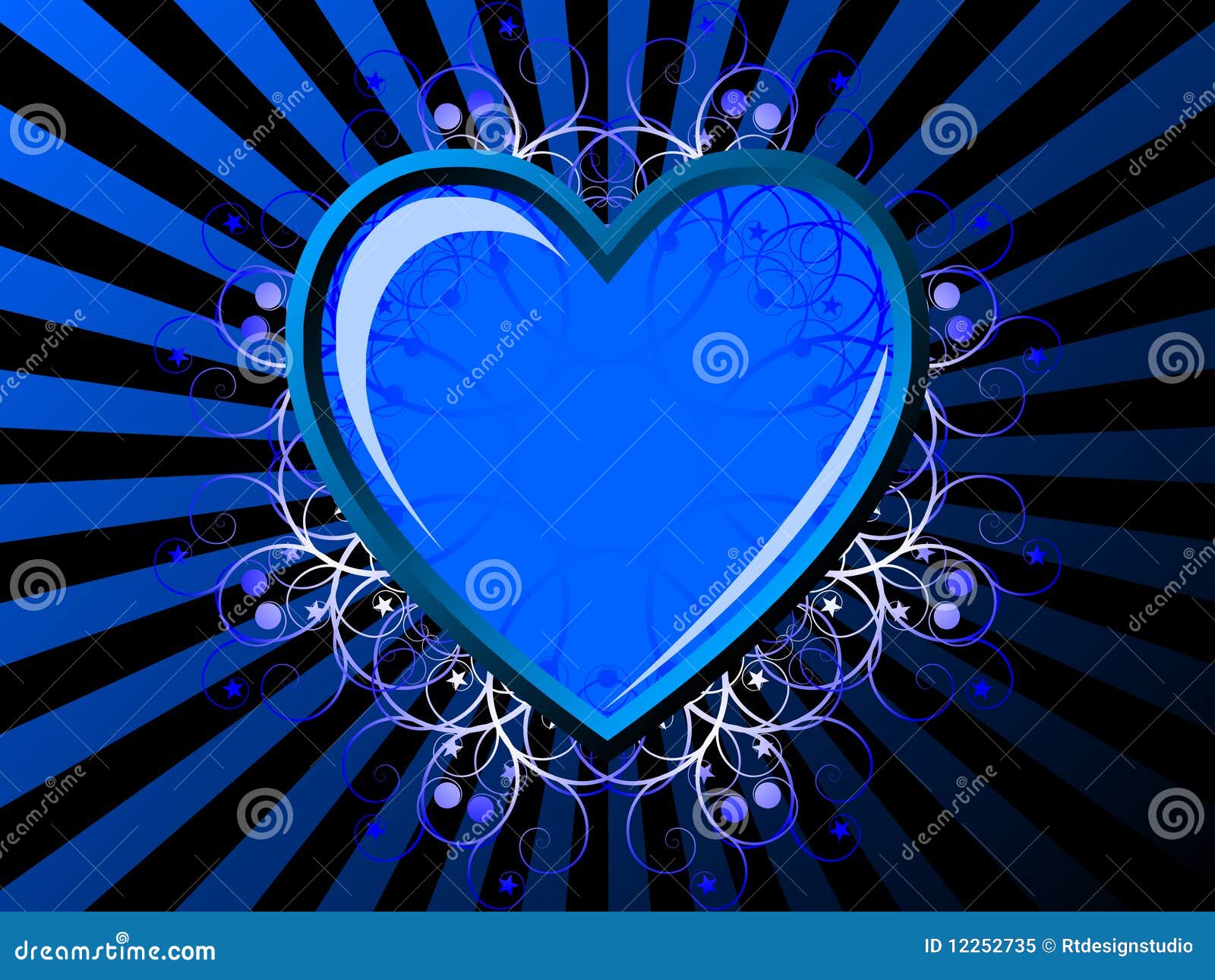 Vintage Background with Heart Stock Illustration Illustration of