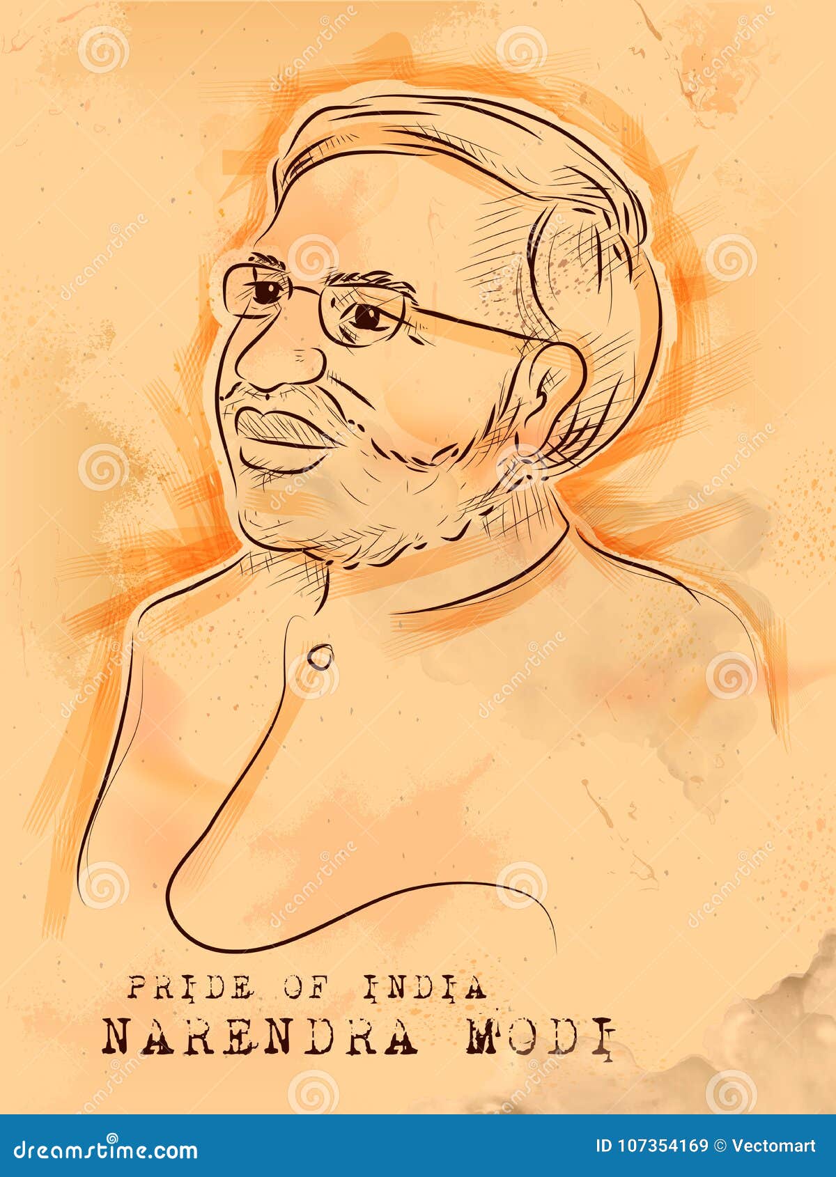 Vintage Background with Indian Great Leader Narendra Modi Pride of India  Editorial Stock Image - Illustration of patriotic, national: 107354169