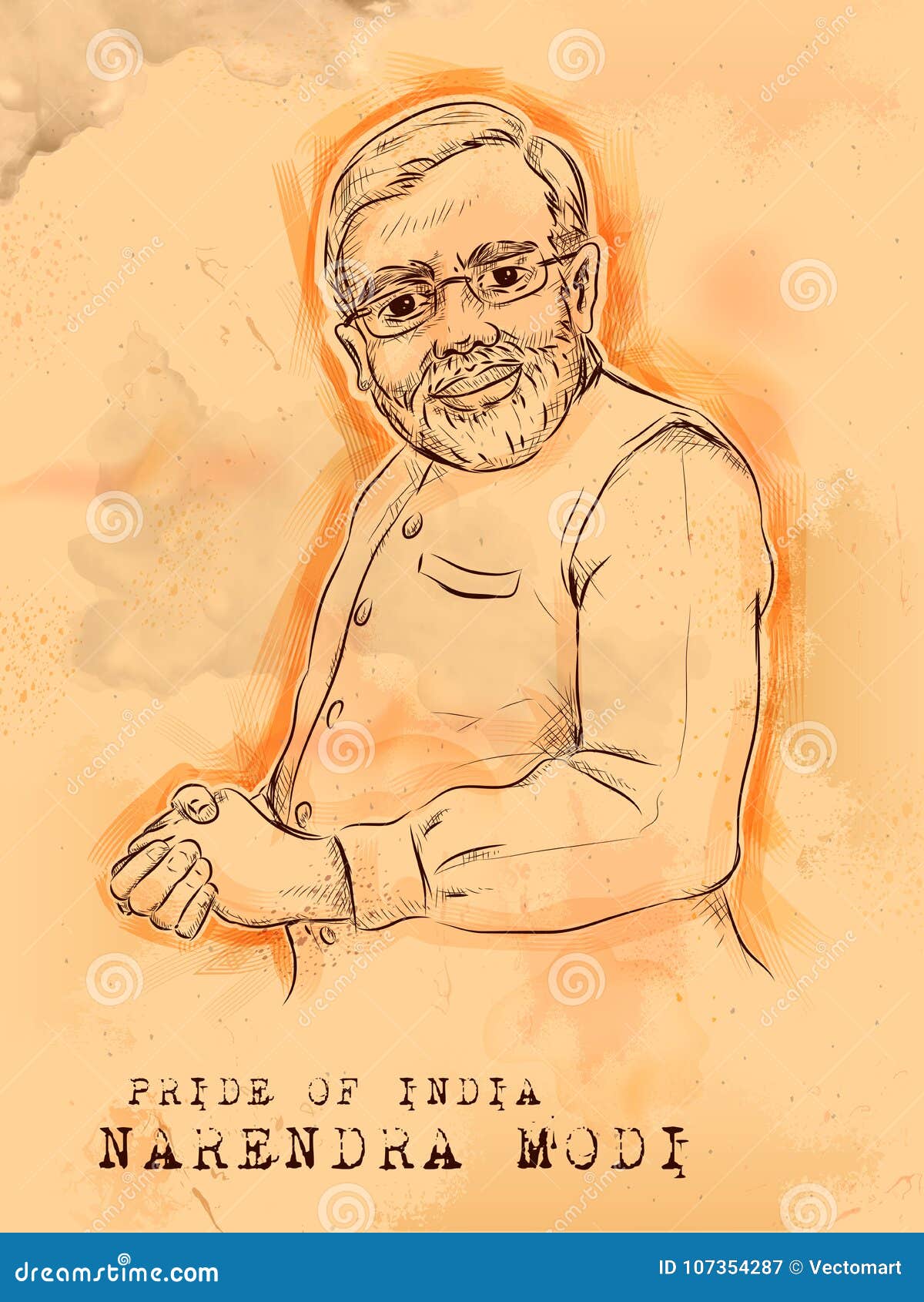 Vintage Background with Indian Great Leader Narendra Modi Pride of India  Editorial Photography - Illustration of modi, independence: 107354287
