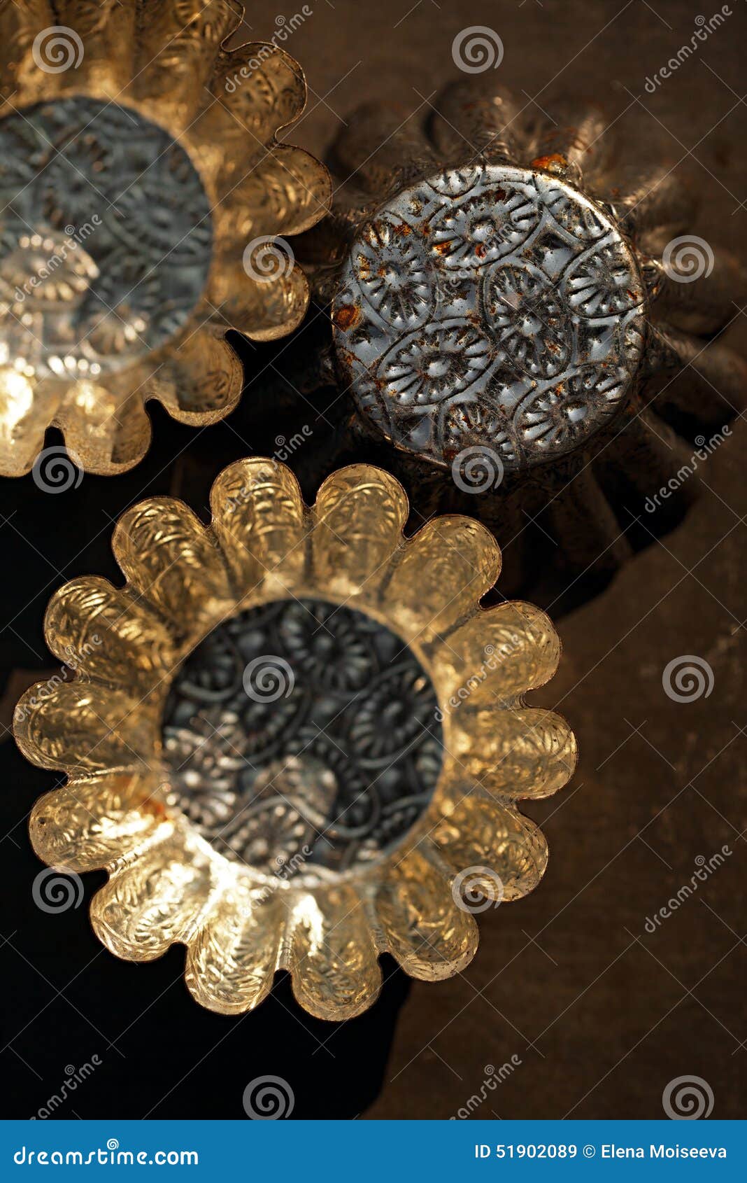 Vintage Baking Tins and Moulds Stock Image Image of retro, baking