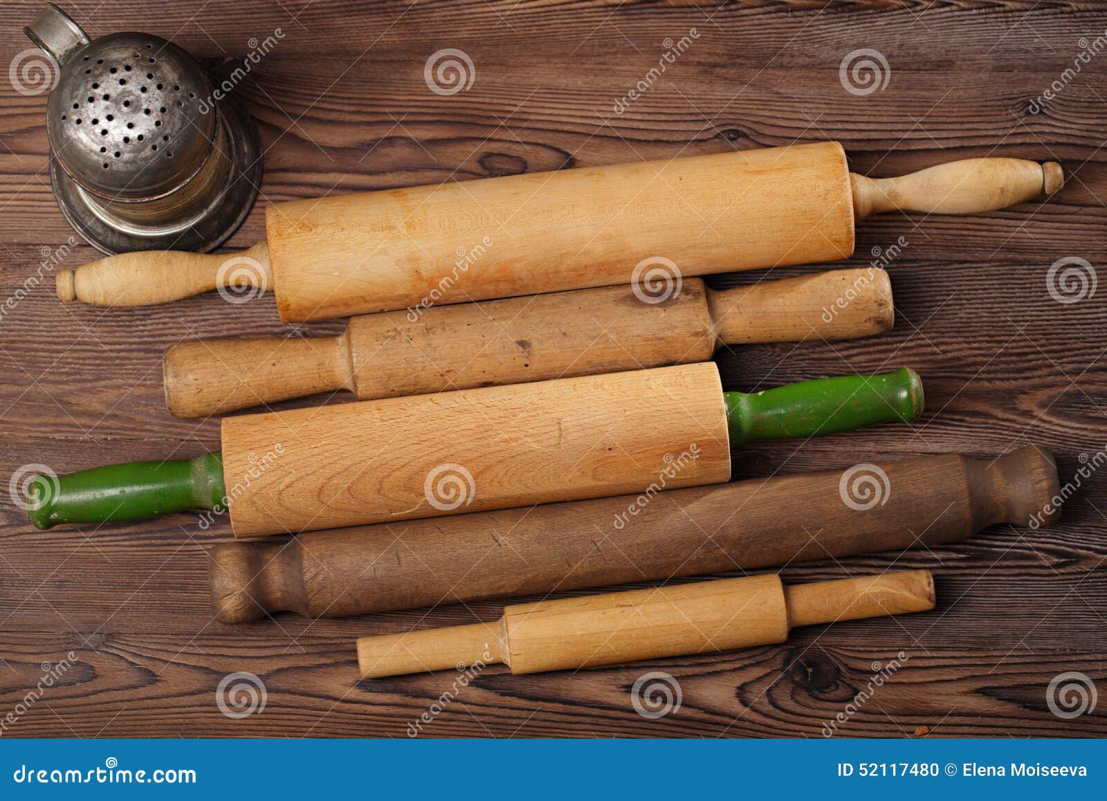 Vintage Baking utensils stock photo. Image of bake, flour 52117480