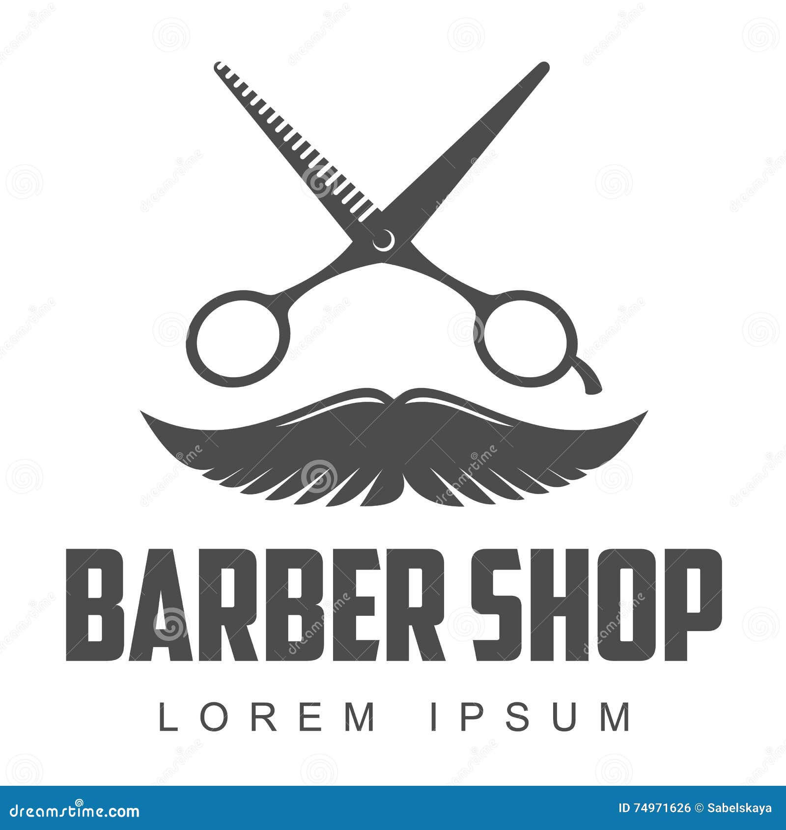 Vintage Barber Shop Logos Labels Badges Design Elements