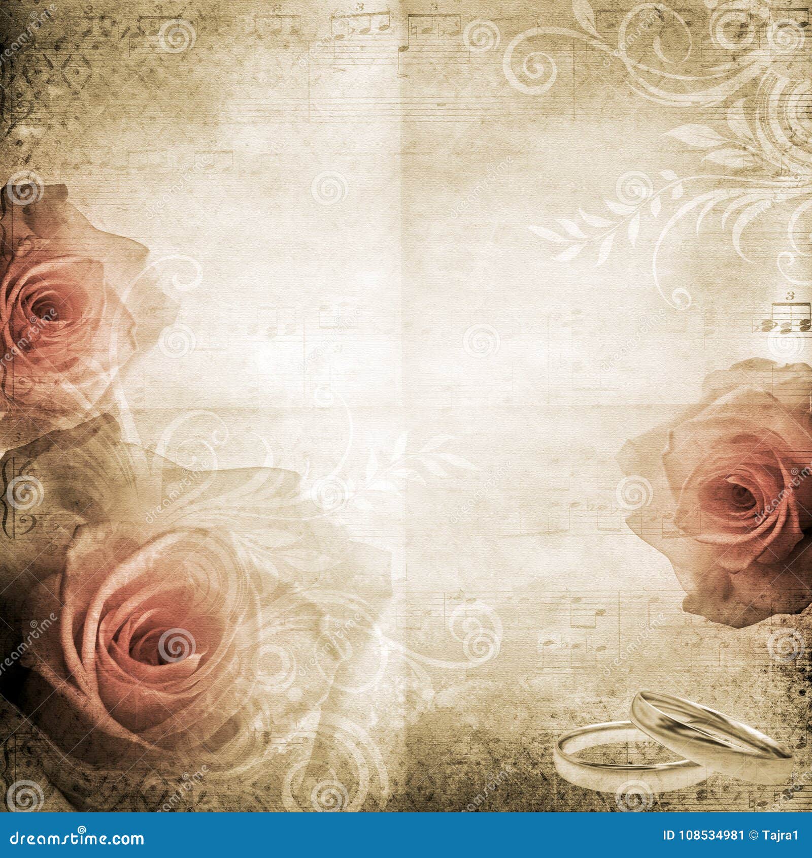 Vintage Beautiful Wedding Background Stock Illustration Illustration