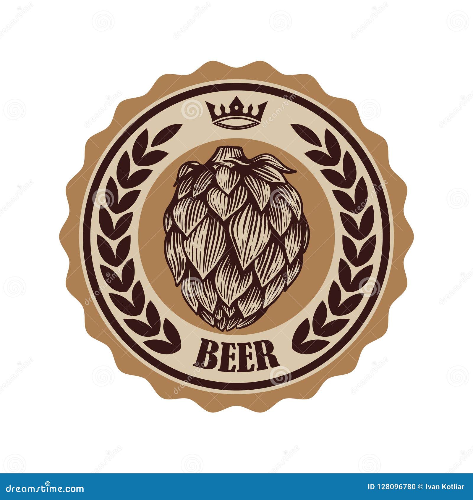Download Vintage Beer Label. Design Elements For Logo, Label, Emblem, Sign, Menu. Stock Vector ...