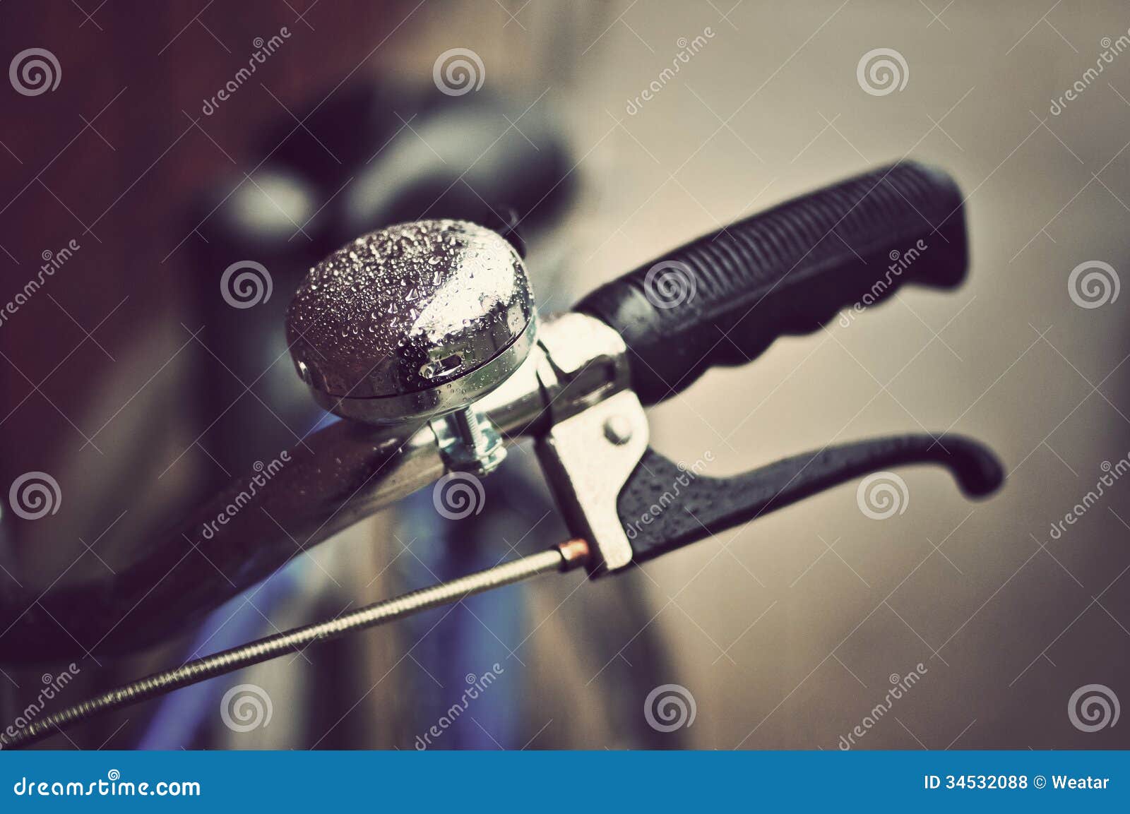 Vintage bike handlebars stock photo. Image of exercise 34532088
