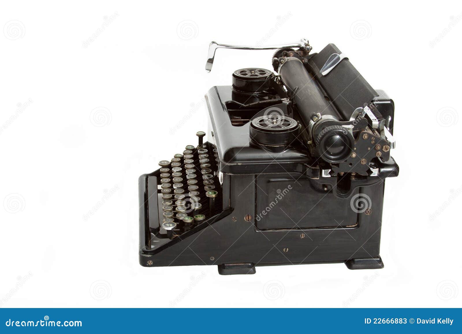 Vintage Black Manual Typewriter Stock Image Image of letter, retro