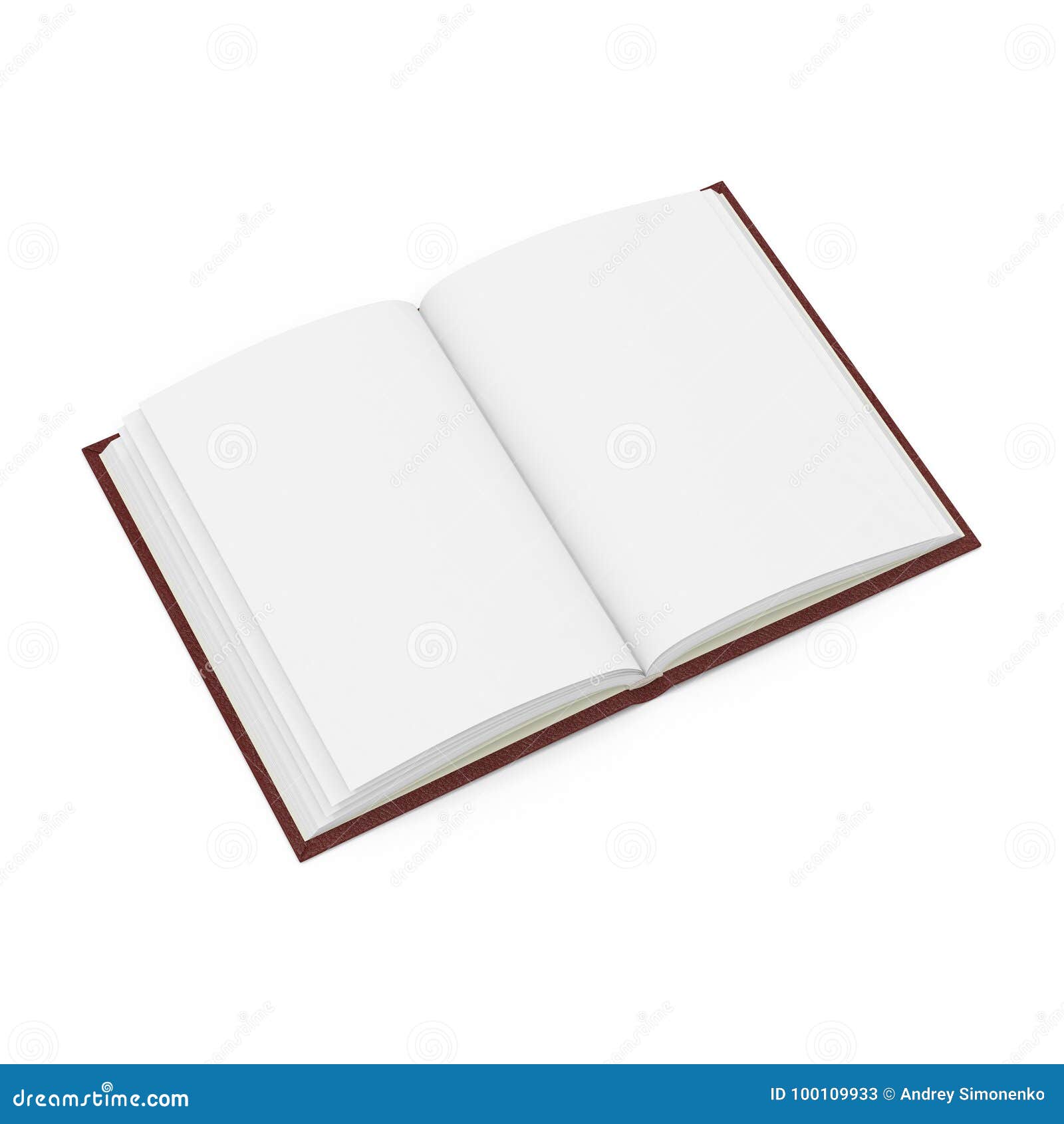 Blank Notepad Isolated On White Background Stock Illustration