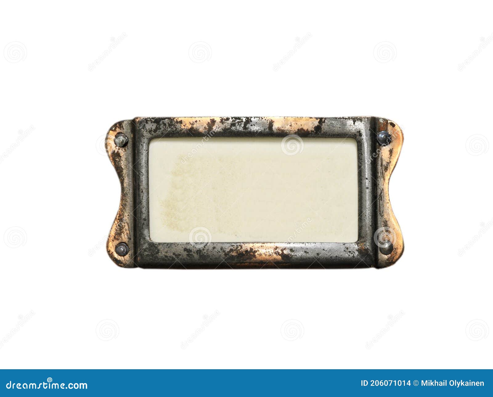 Blank Plaque On The Stone. Bronze Memorial Plaque In The Park. Empty