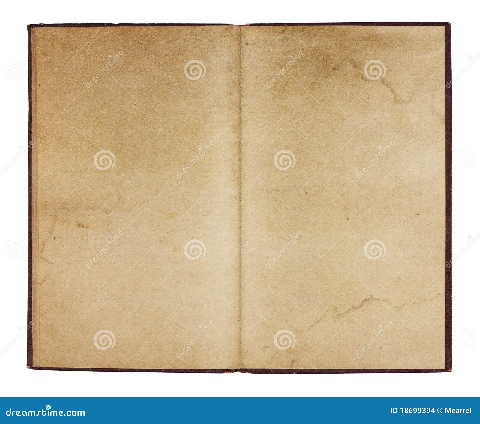 Vintage Booklet with Stained Pages Stock Photo Image of isolated, stain 18699394