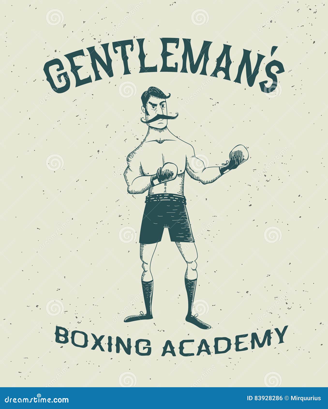 Vintage boxer stock vector. Illustration of collection 83928286